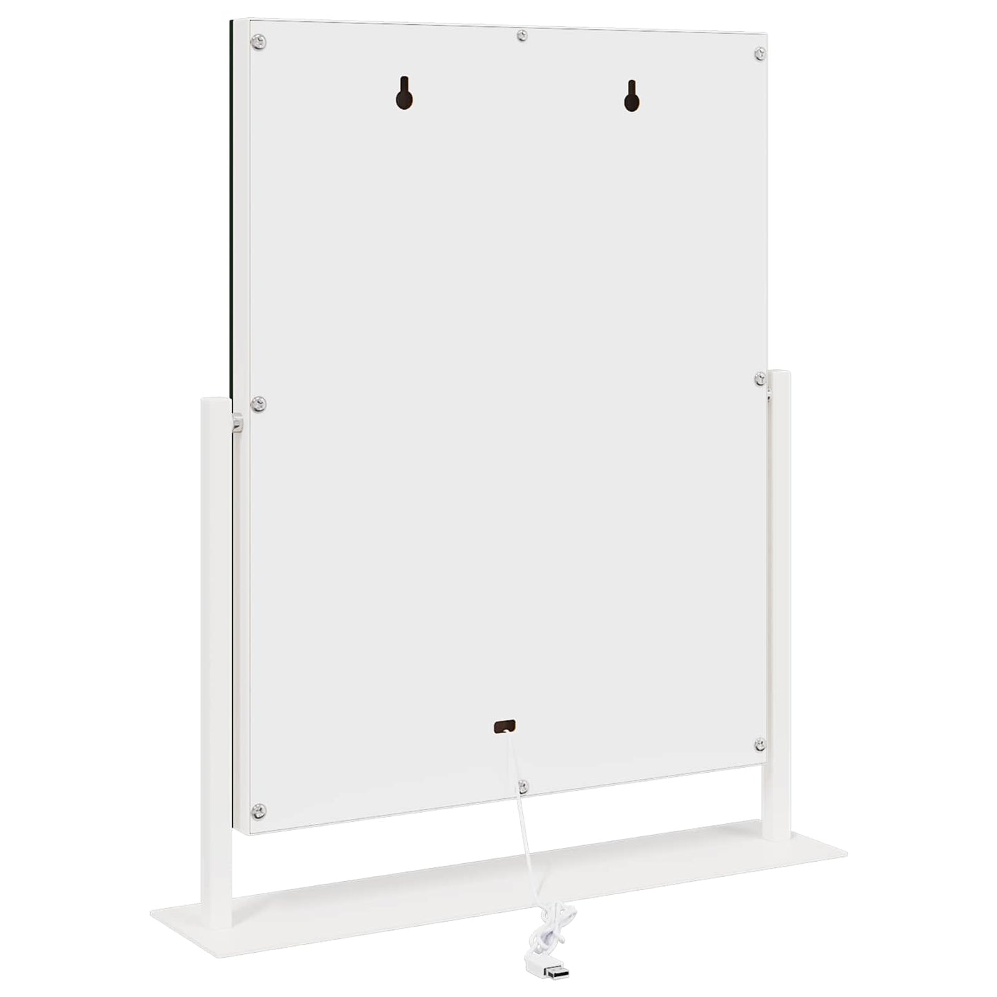 LED Make-up Spiegel Wit 44 x 10 x 53 cm Glas en Staal is nu te koop bij PeponiXL, paradijselijk wonen!