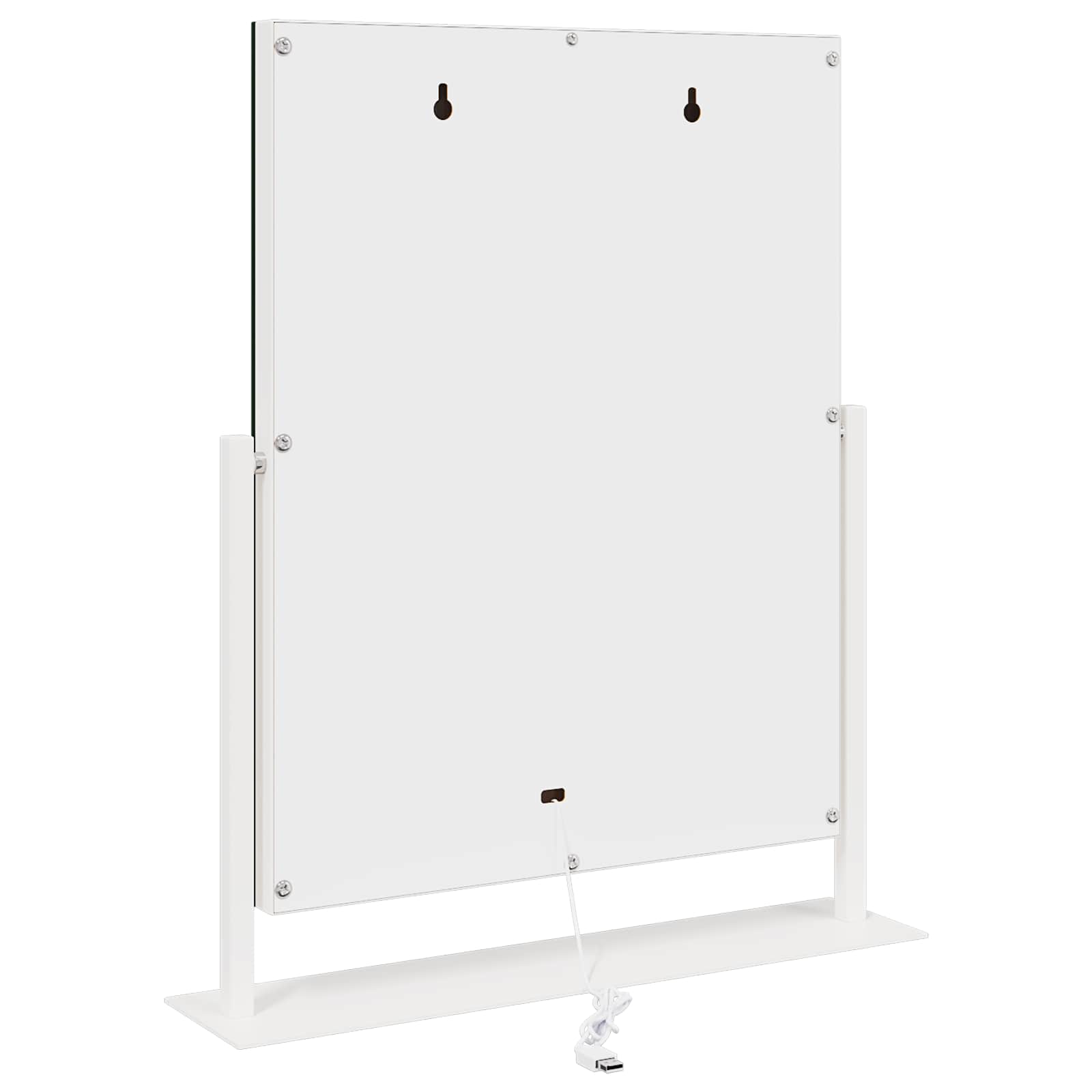 LED Make-up Spiegel Wit 44 x 10 x 53 cm Glas en Staal is nu te koop bij PeponiXL, paradijselijk wonen!