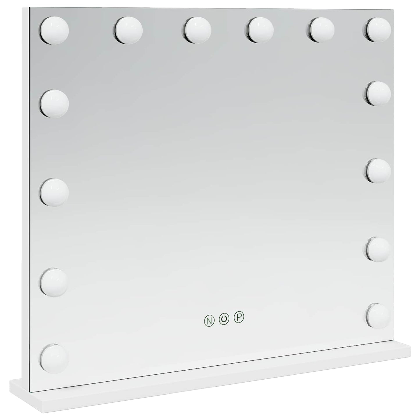 LED Make-up Spiegel Wit 50 x 10 x 44 cm Glas en Staal is nu te koop bij PeponiXL, paradijselijk wonen!