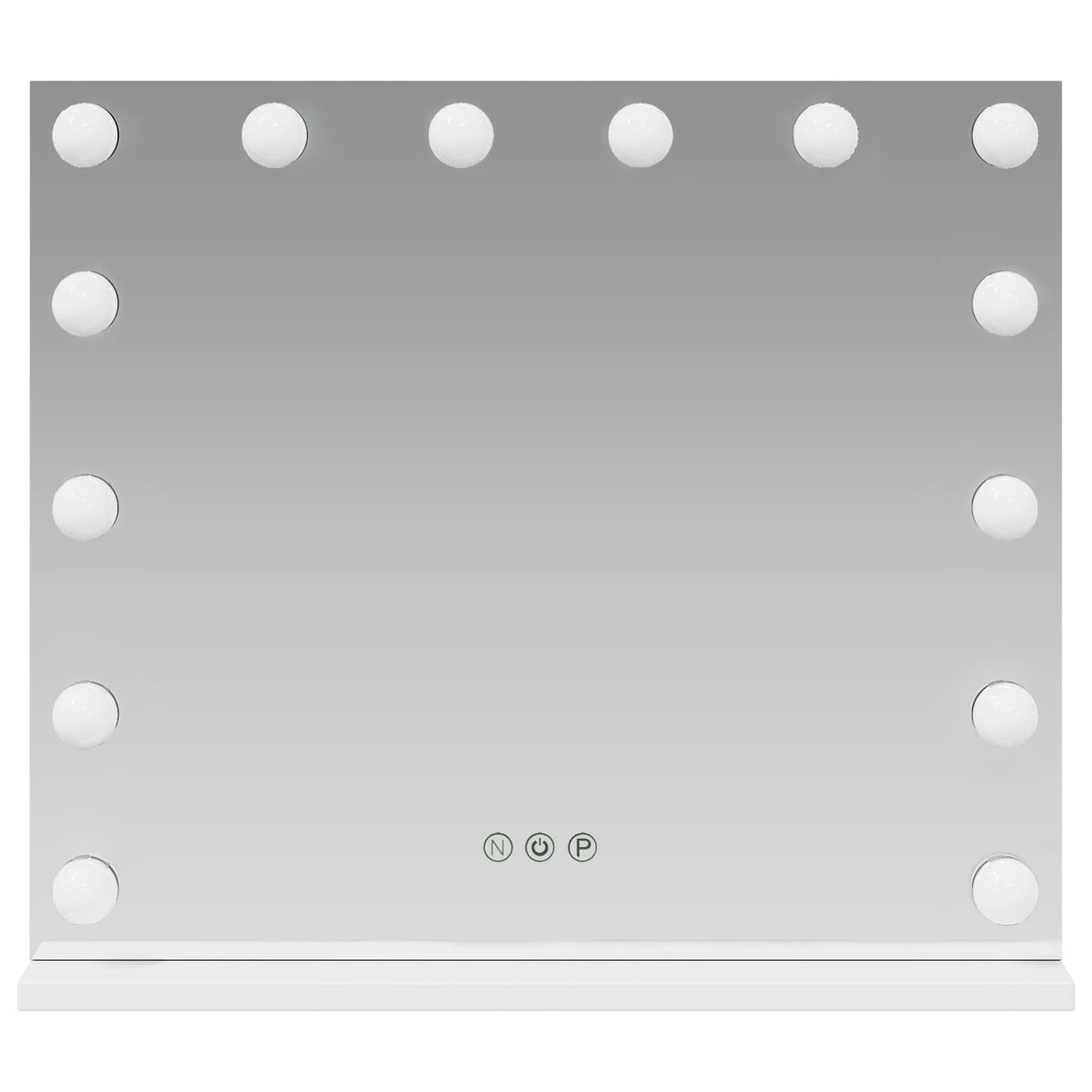 LED Make-up Spiegel Wit 50 x 10 x 44 cm Glas en Staal is nu te koop bij PeponiXL, paradijselijk wonen!