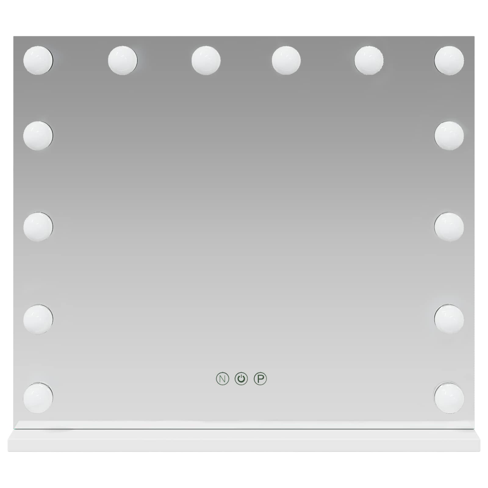 LED Make-up Spiegel Wit 50 x 10 x 44 cm Glas en Staal is nu te koop bij PeponiXL, paradijselijk wonen!