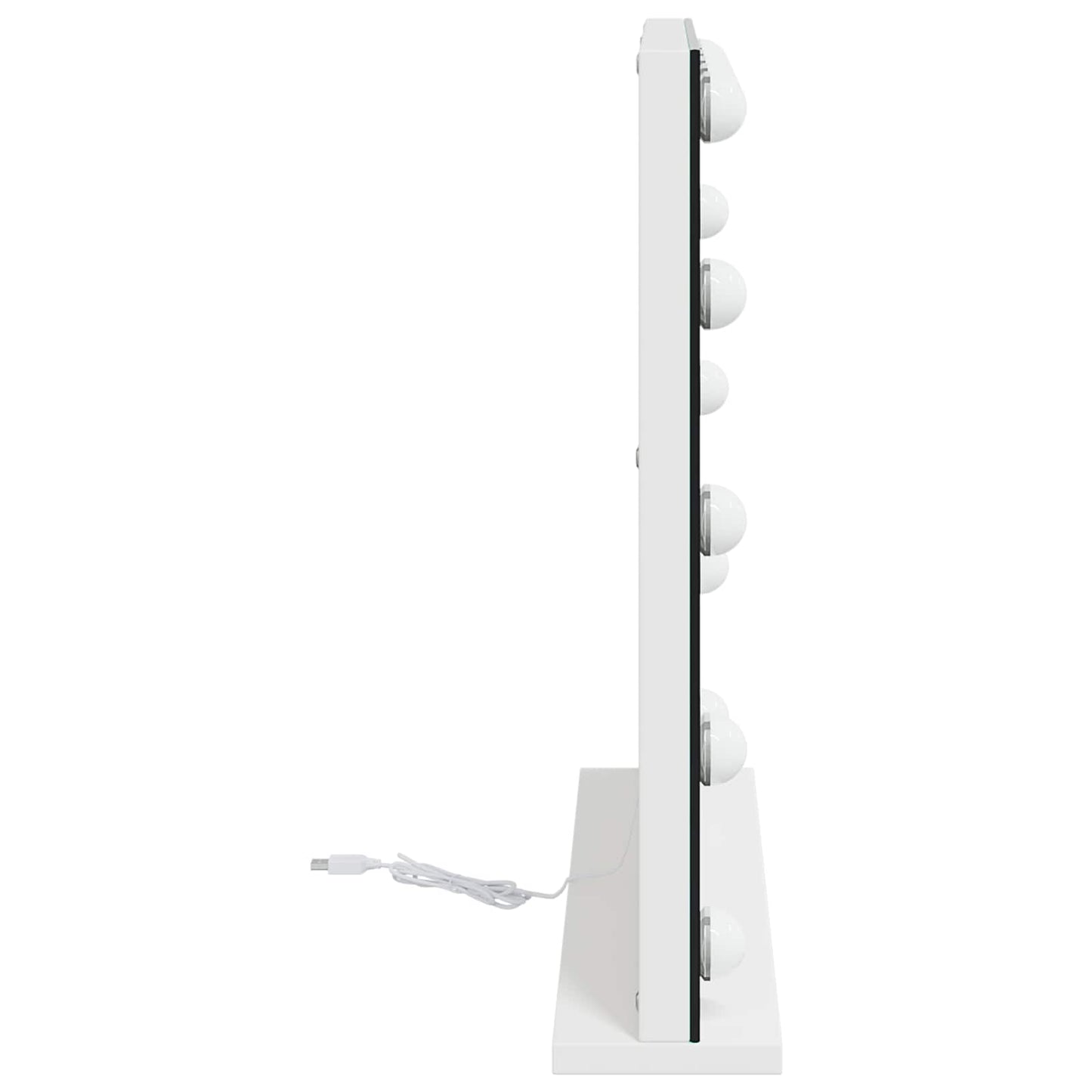 LED Make-up Spiegel Wit 50 x 10 x 44 cm Glas en Staal is nu te koop bij PeponiXL, paradijselijk wonen!