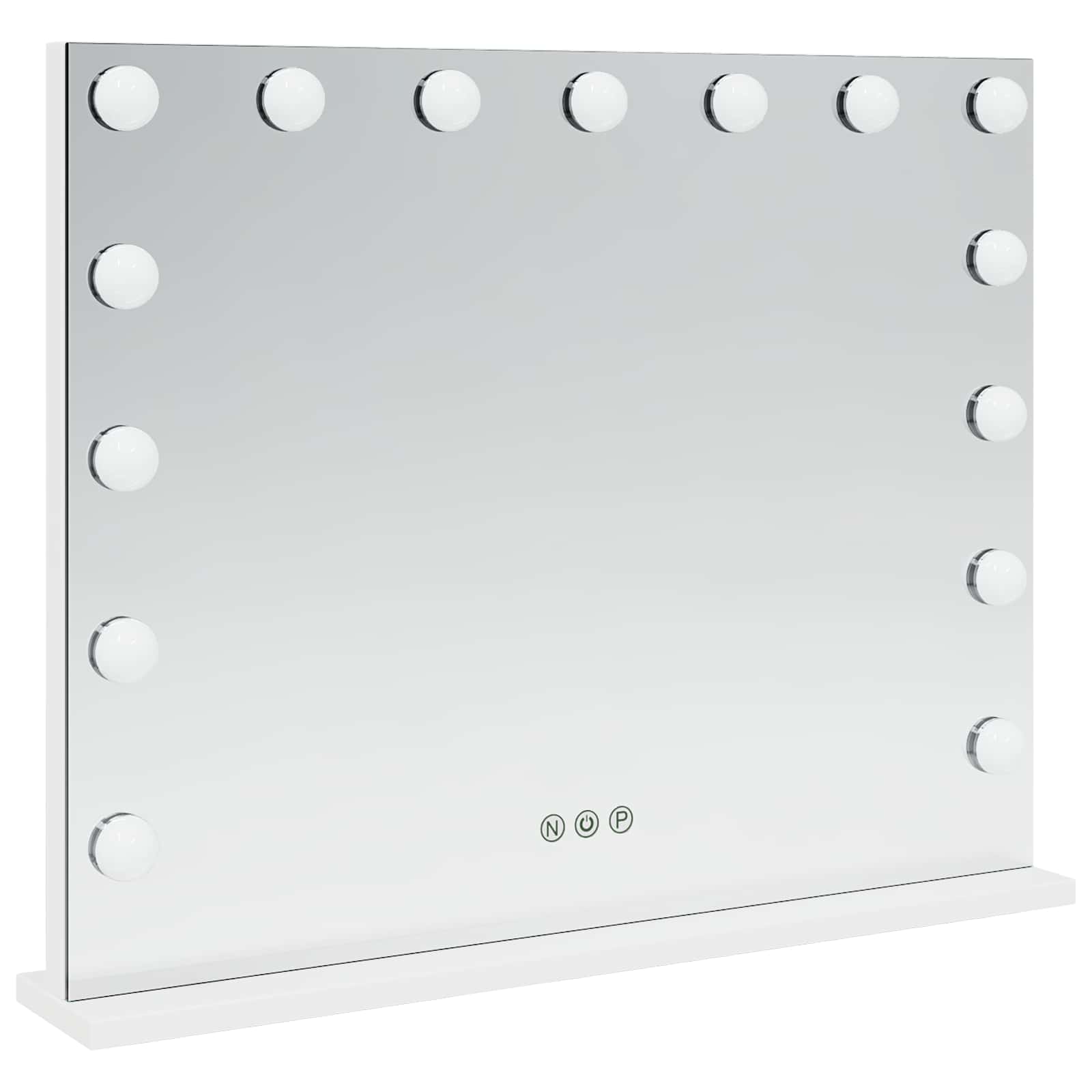 LED Make-up Spiegel Wit 58 x 10 x 47 cm Glas en Staal is nu te koop bij PeponiXL, paradijselijk wonen!