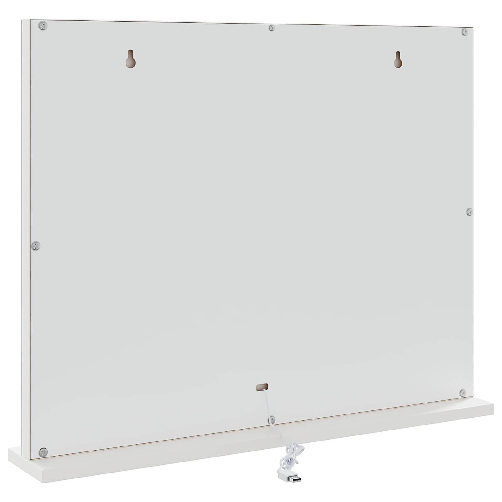 LED Make-up Spiegel Wit 58 x 10 x 47 cm Glas en Staal is nu te koop bij PeponiXL, paradijselijk wonen!