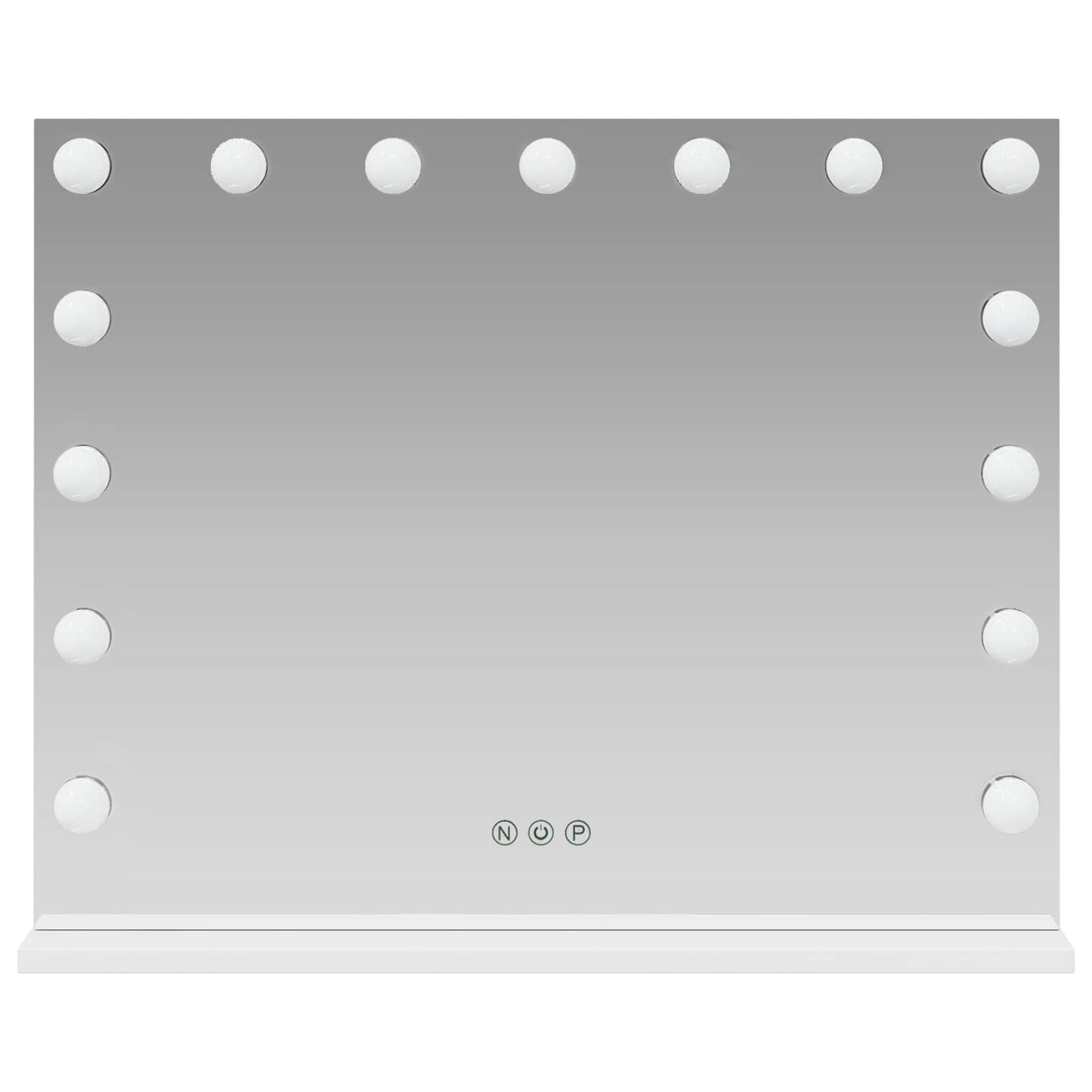 LED Make-up Spiegel Wit 58 x 10 x 47 cm Glas en Staal is nu te koop bij PeponiXL, paradijselijk wonen!
