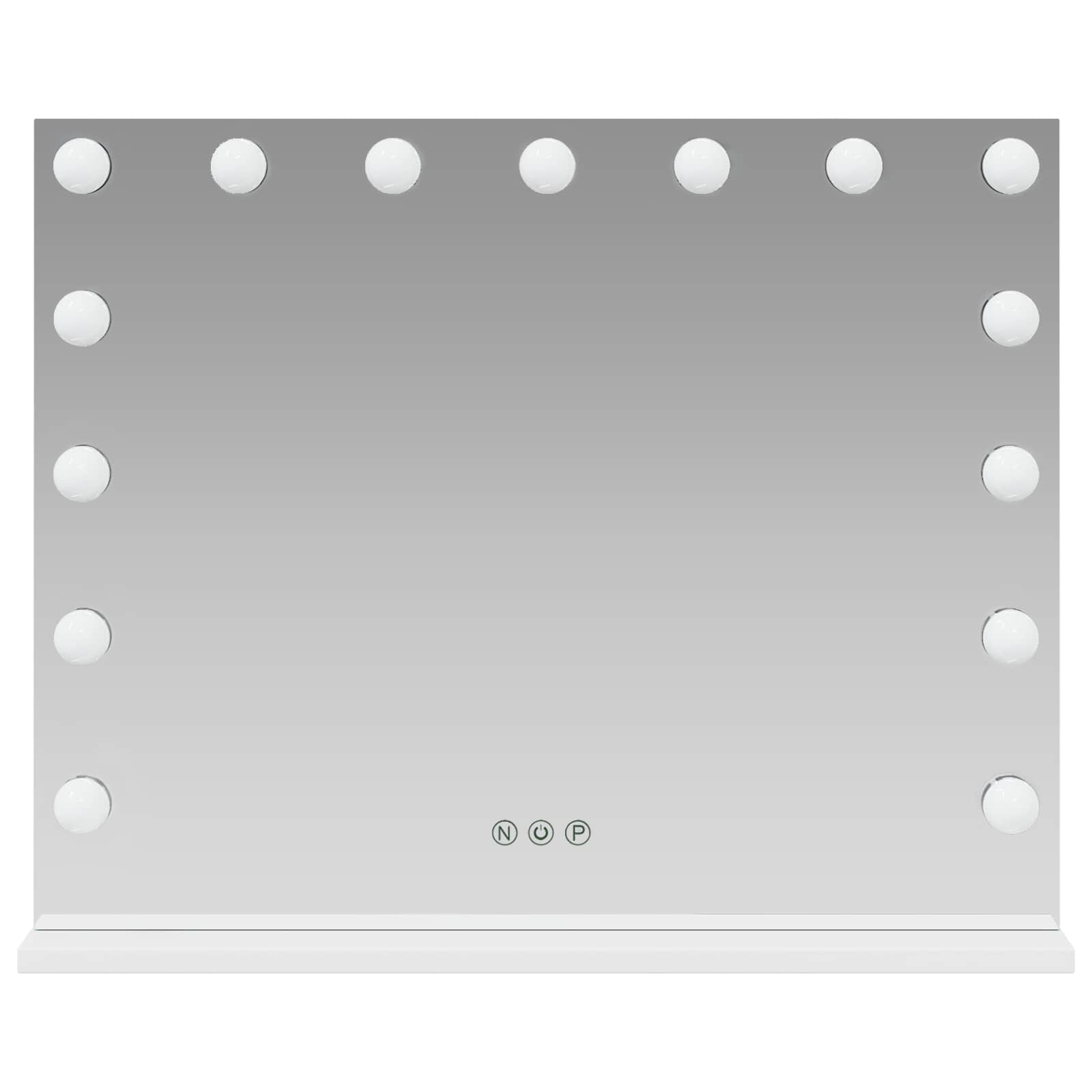 LED Make-up Spiegel Wit 58 x 10 x 47 cm Glas en Staal is nu te koop bij PeponiXL, paradijselijk wonen!