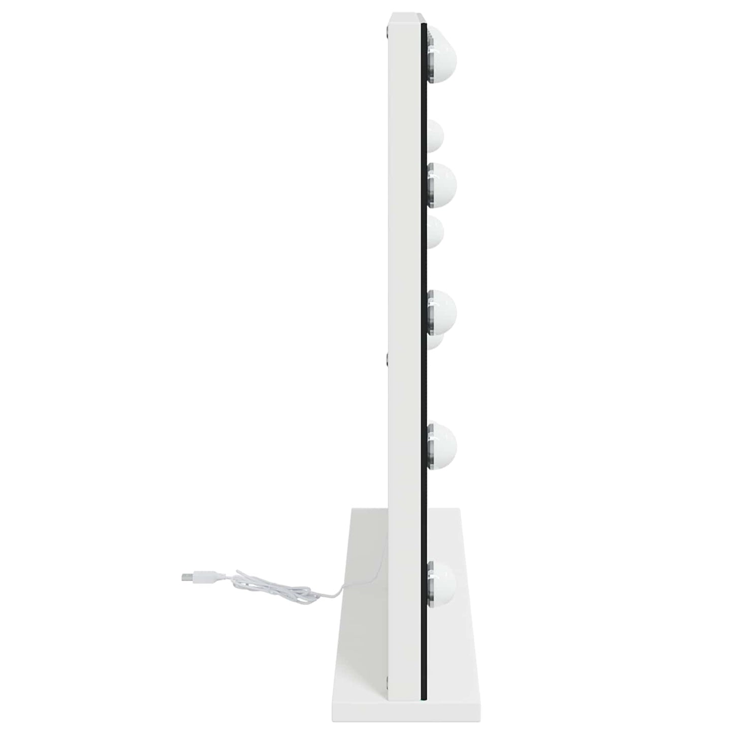 LED Make-up Spiegel Wit 58 x 10 x 47 cm Glas en Staal is nu te koop bij PeponiXL, paradijselijk wonen!