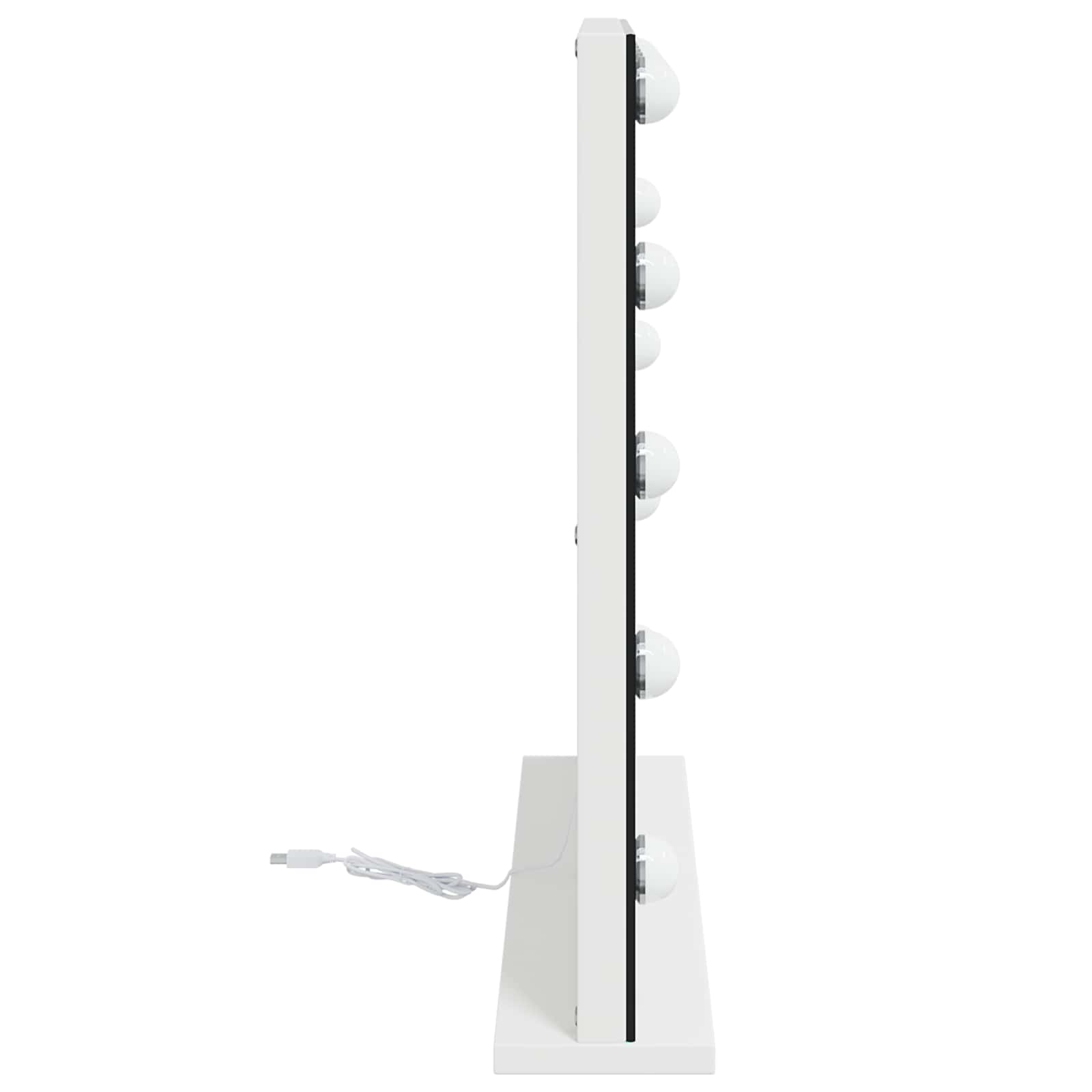 LED Make-up Spiegel Wit 58 x 10 x 47 cm Glas en Staal is nu te koop bij PeponiXL, paradijselijk wonen!