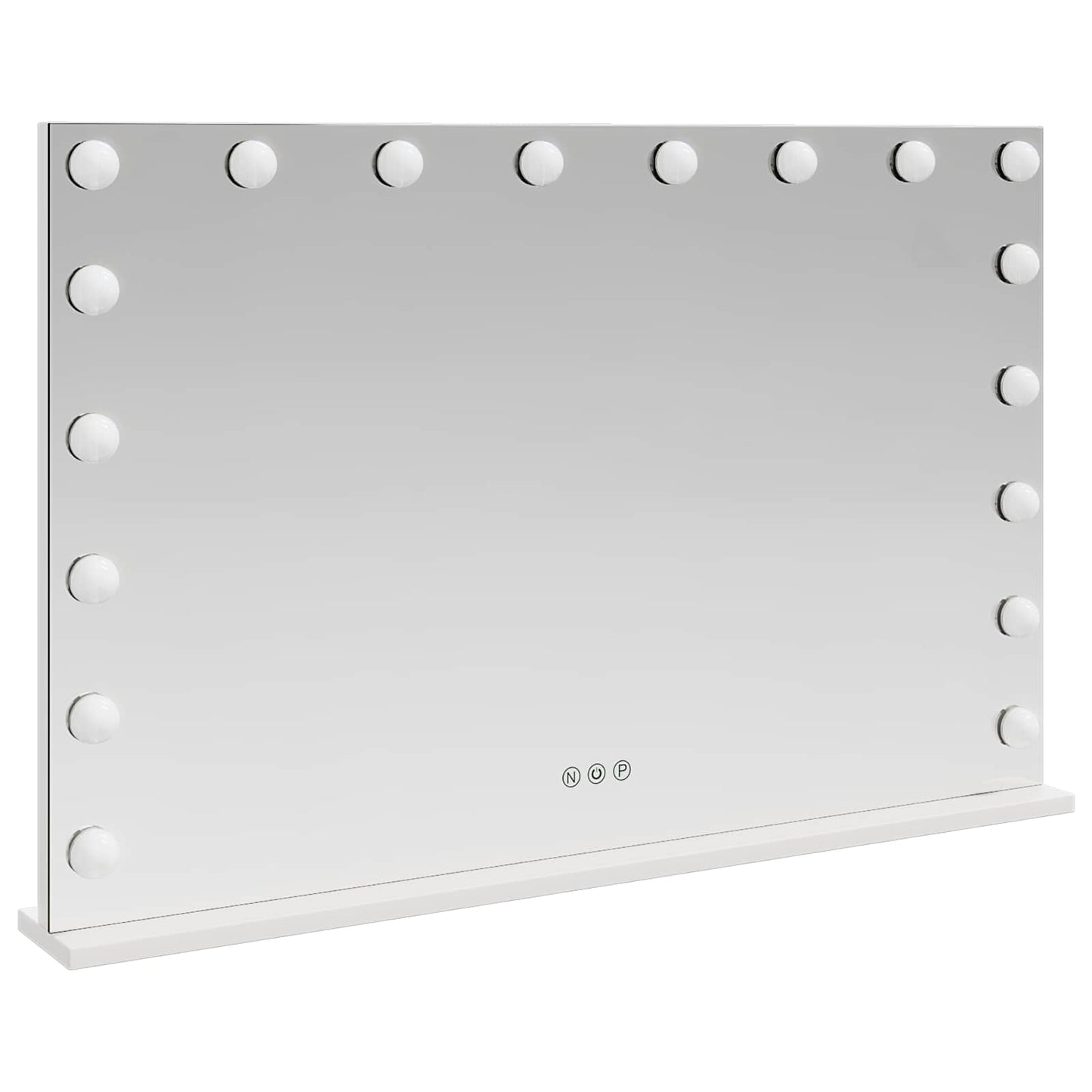 LED Make-up Spiegel Wit 80 x 10 x 52,5 cm Glas en Staal is nu te koop bij PeponiXL, paradijselijk wonen!