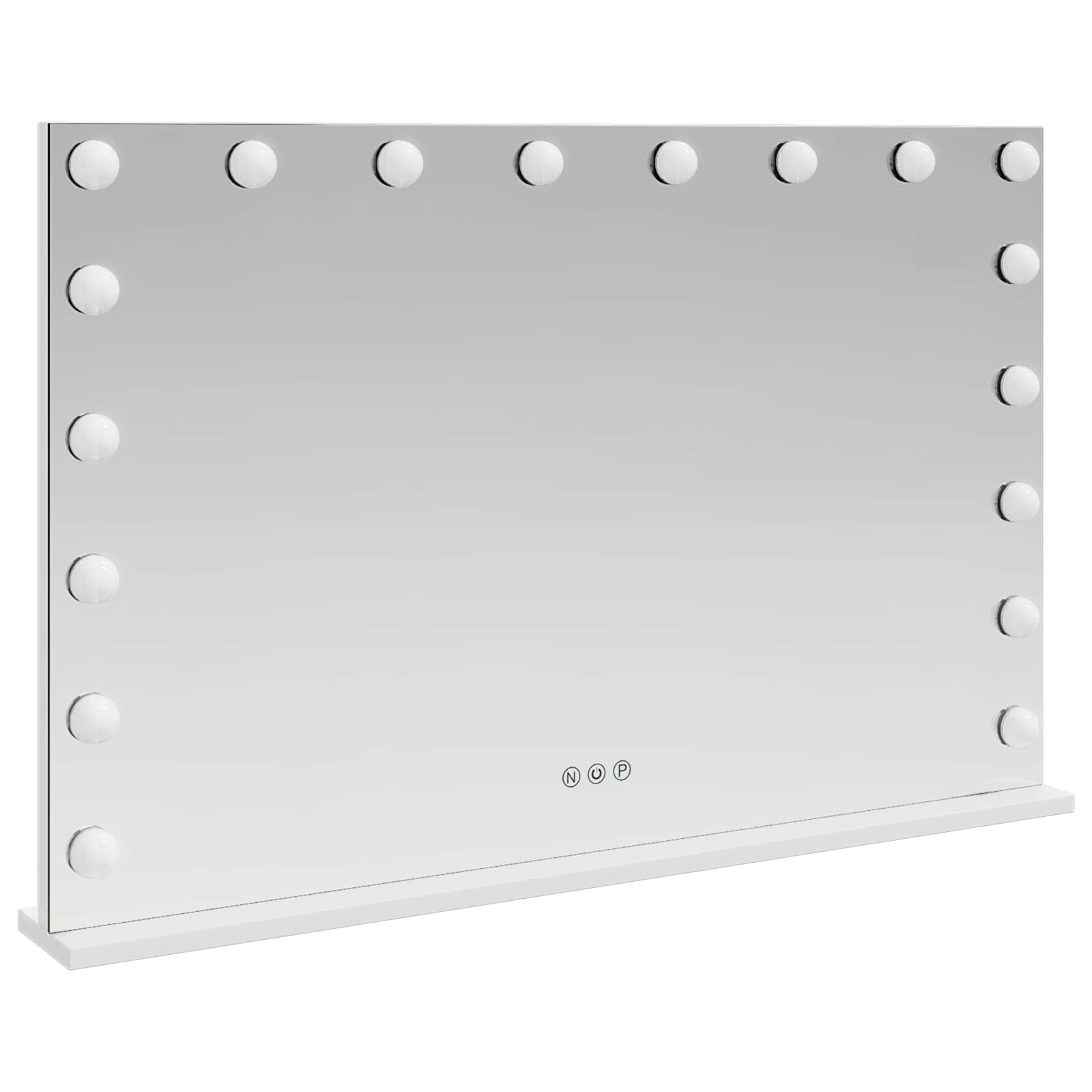 LED Make-up Spiegel Wit 80 x 10 x 52,5 cm Glas en Staal is nu te koop bij PeponiXL, paradijselijk wonen!
