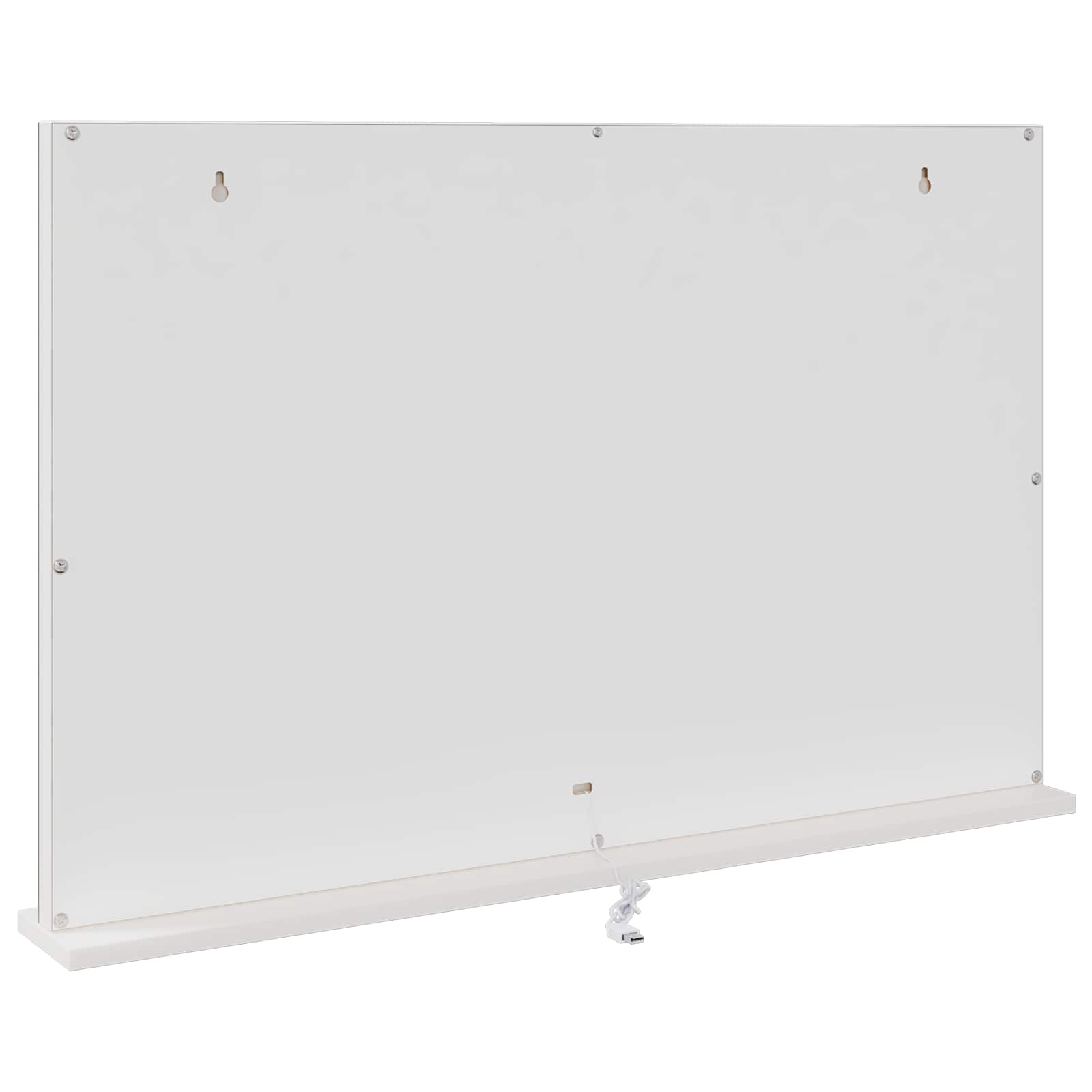 LED Make-up Spiegel Wit 80 x 10 x 52,5 cm Glas en Staal is nu te koop bij PeponiXL, paradijselijk wonen!