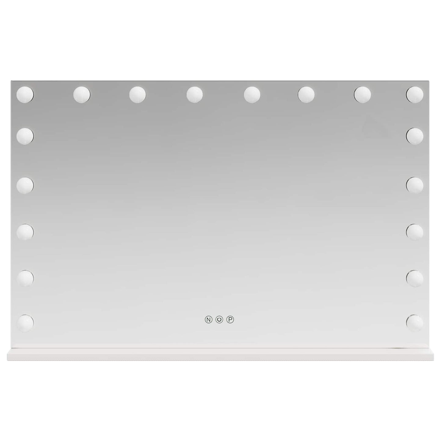 LED Make-up Spiegel Wit 80 x 10 x 52,5 cm Glas en Staal is nu te koop bij PeponiXL, paradijselijk wonen!