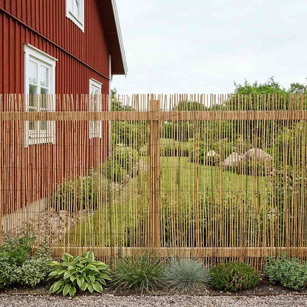 Tuinhek Gecarboniseerd riet 500 x 100 cm is nu te koop bij PeponiXL, paradijselijk wonen!