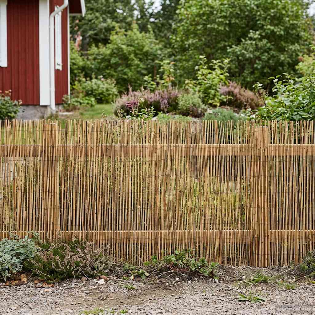 Tuinhek Geë carboniseerd 600 x 100 cm Riet is nu te koop bij PeponiXL, paradijselijk wonen!