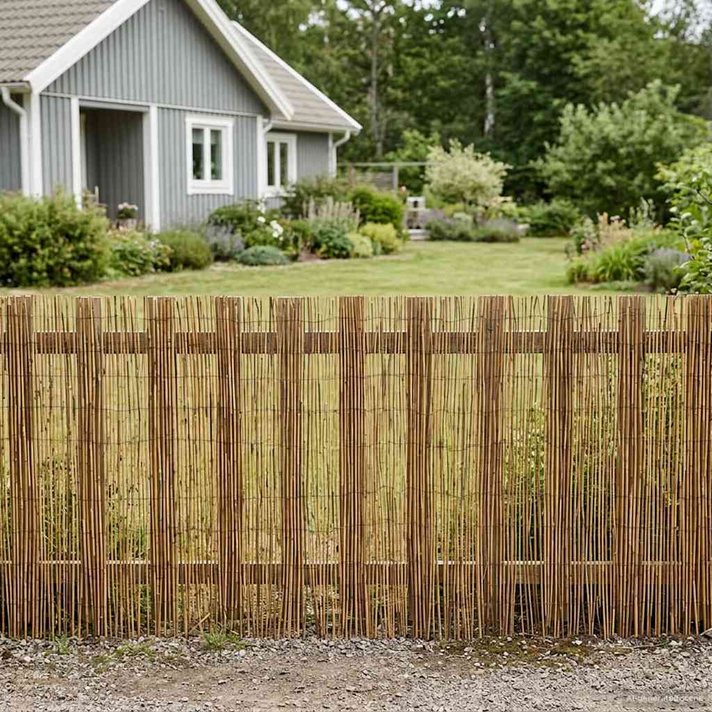 Tuinhek Geë carboniseerd 500 x 90 cm Riet is nu te koop bij PeponiXL, paradijselijk wonen!