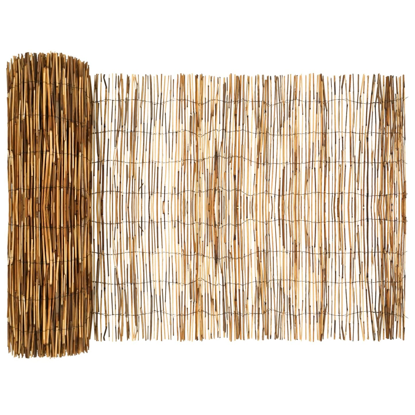 Tuinhek Geë carboniseerd 1000 x 80 cm Riet is nu te koop bij PeponiXL, paradijselijk wonen!