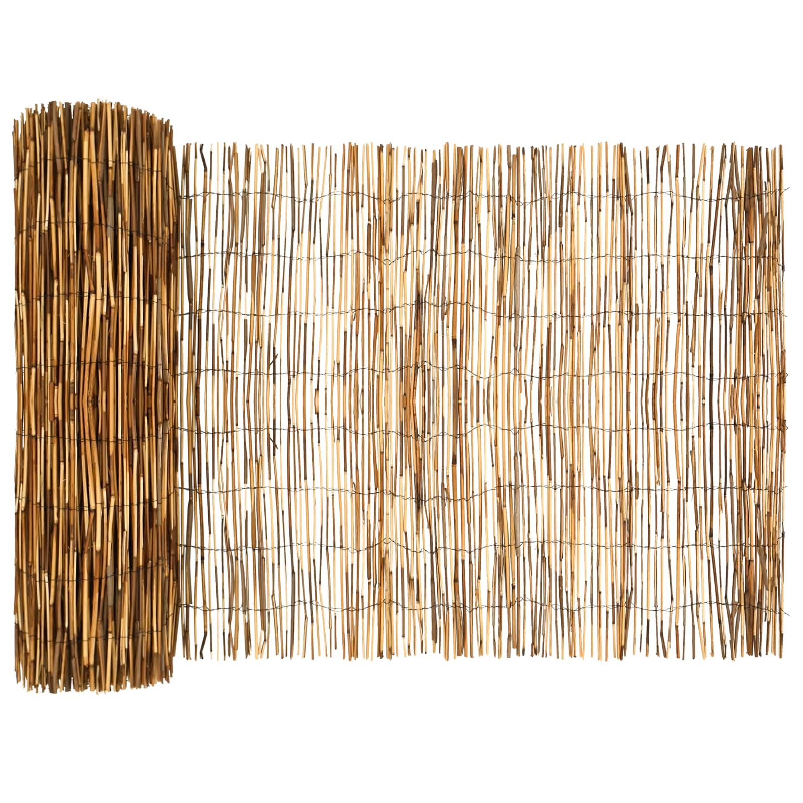 Tuinhek Geë carboniseerd 1000 x 80 cm Riet is nu te koop bij PeponiXL, paradijselijk wonen!