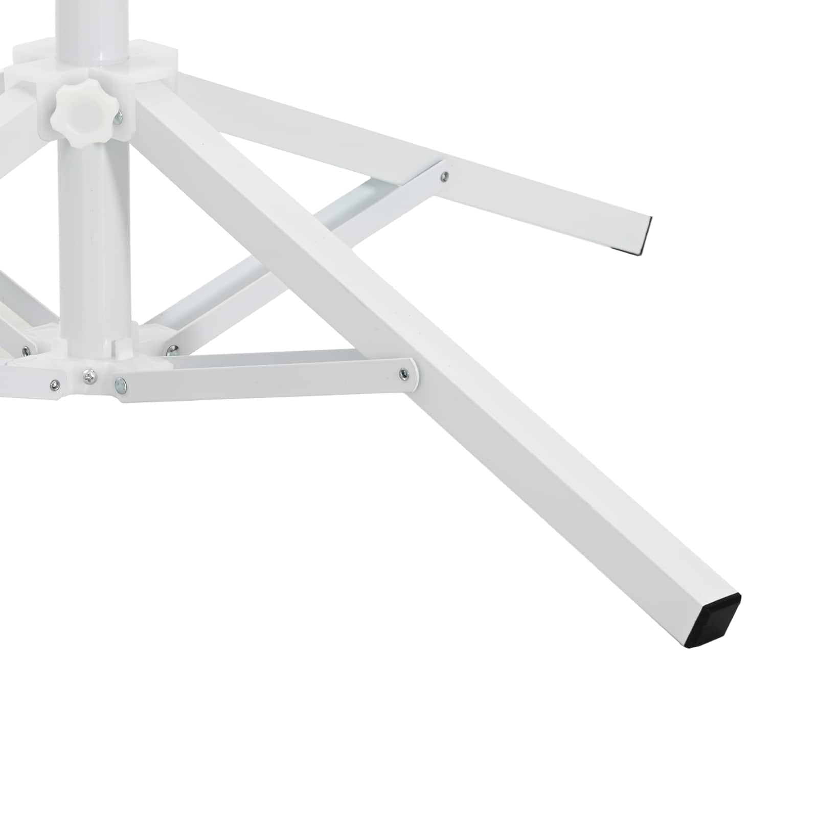Parasolvoet Wit Staal voor paal van 25-32 mm is nu te koop bij PeponiXL, paradijselijk wonen!
