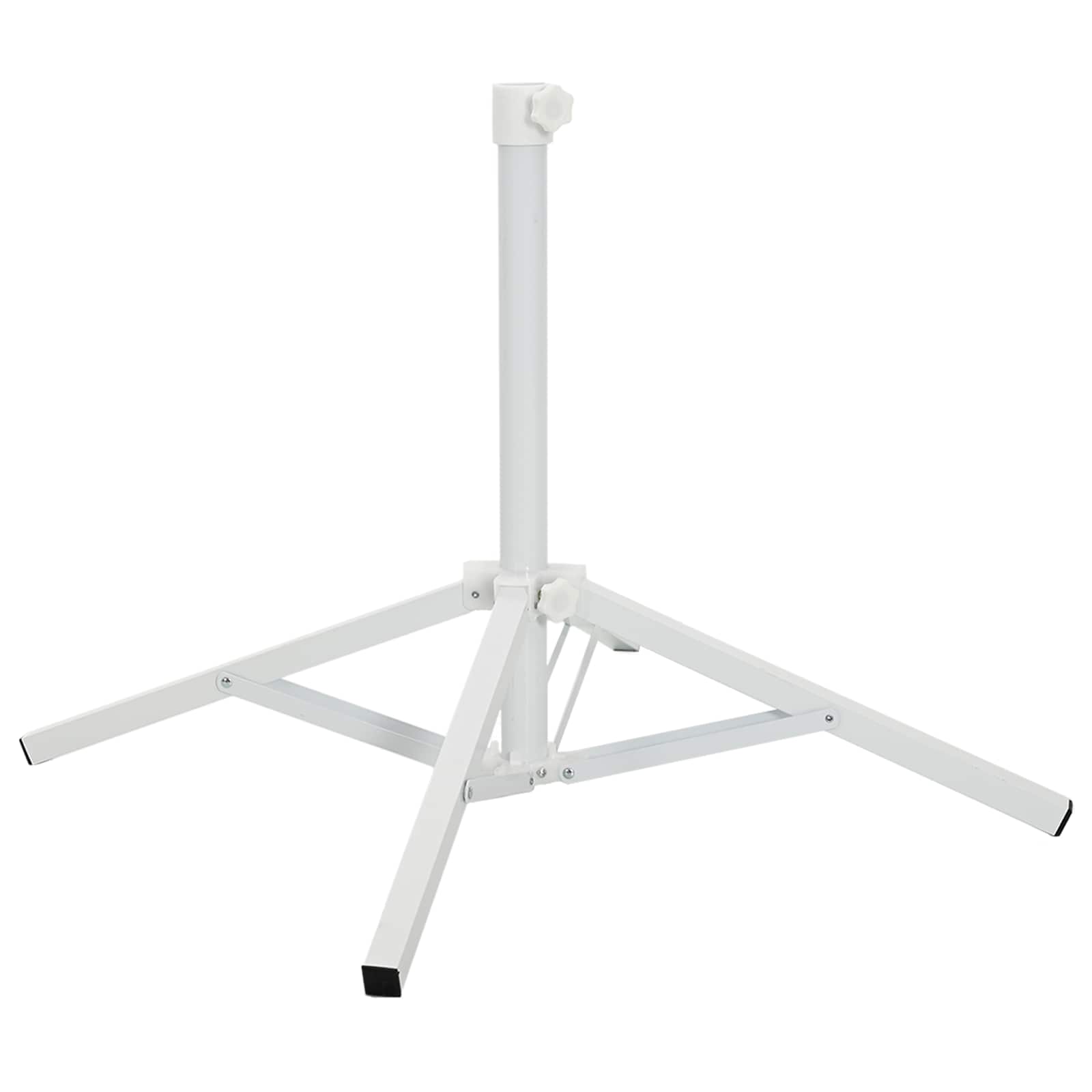 Parasolvoet Wit Staal voor paal van 25-32 mm is nu te koop bij PeponiXL, paradijselijk wonen!