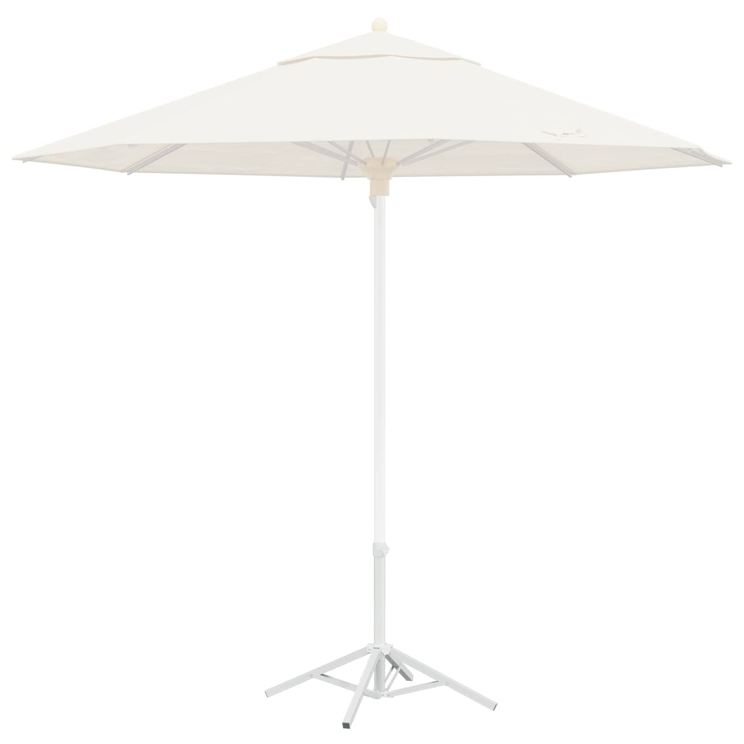 Parasolvoet Wit Staal voor paal van 25-32 mm is nu te koop bij PeponiXL, paradijselijk wonen!