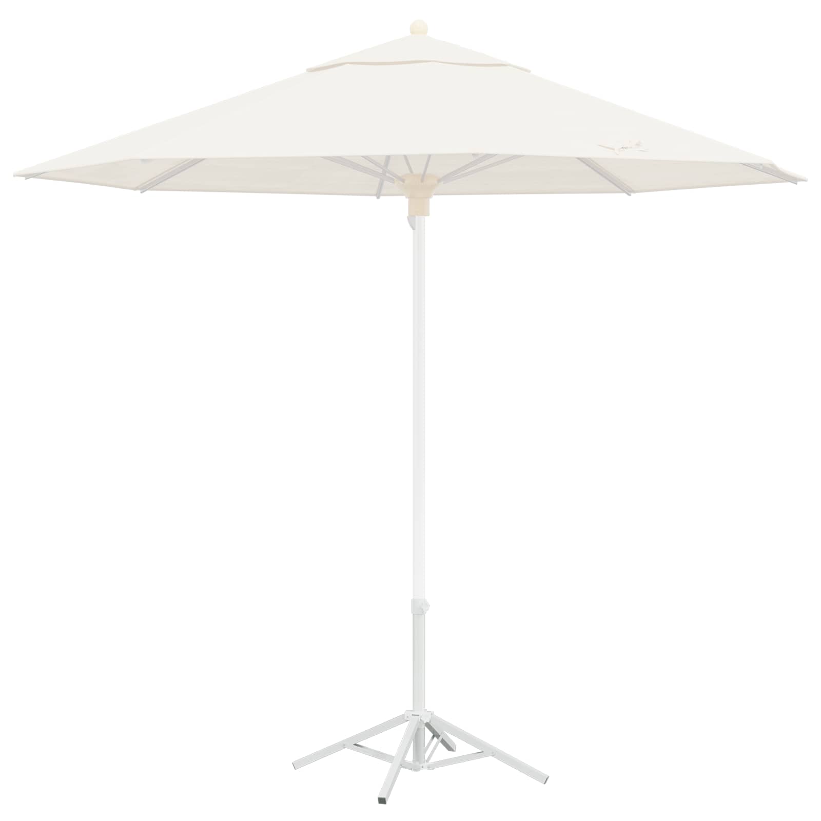 Parasolvoet Wit Staal voor paal van 25-32 mm is nu te koop bij PeponiXL, paradijselijk wonen!