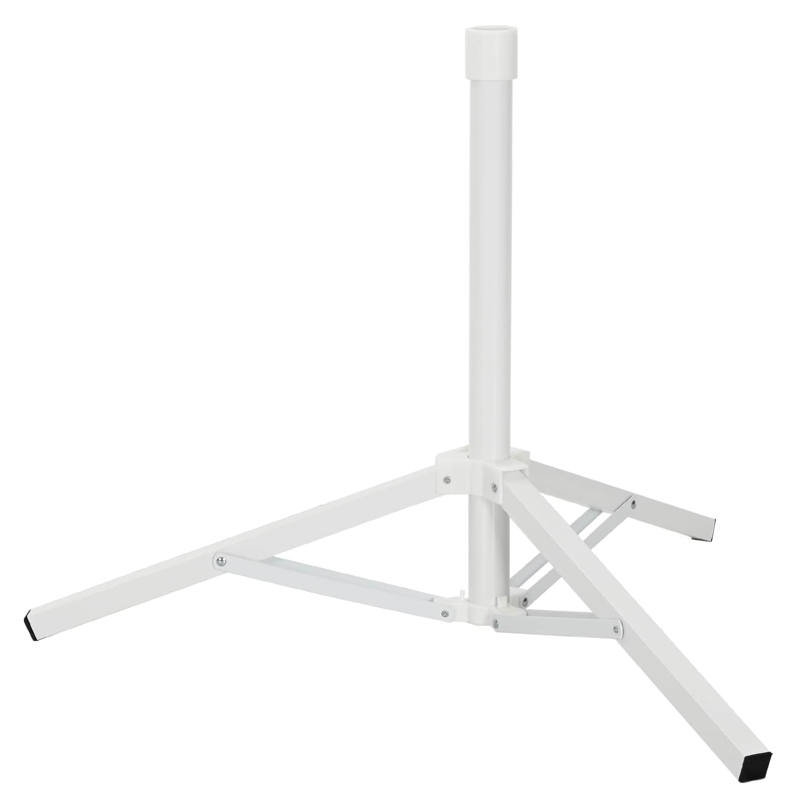 Parasol Stand Wit Staal for 25-32 mm Pole is nu te koop bij PeponiXL, paradijselijk wonen!