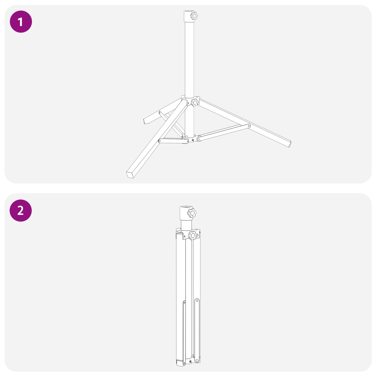 Parasol Stand Wit Staal for 25-32 mm Pole is nu te koop bij PeponiXL, paradijselijk wonen!