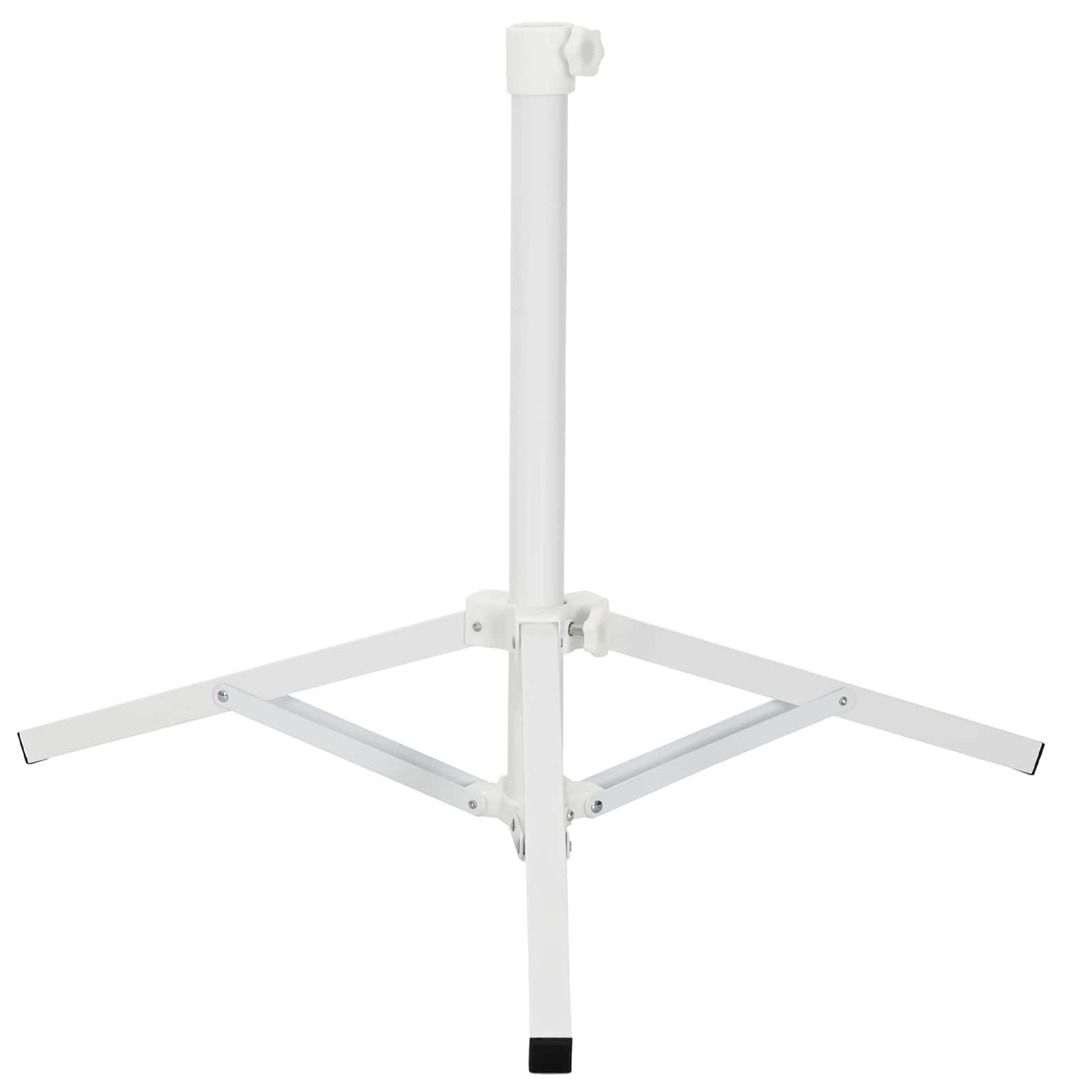 Parasol Stand Wit Staal for 25-32 mm Pole is nu te koop bij PeponiXL, paradijselijk wonen!