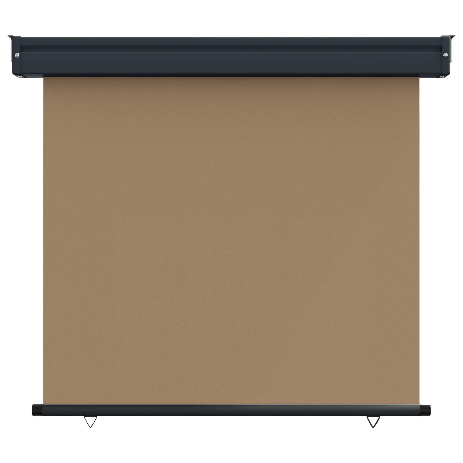 Zijscherm Balkon 80 x 250 cm 100% polyester ijzer staal Taupe is nu te koop bij PeponiXL, paradijselijk wonen!