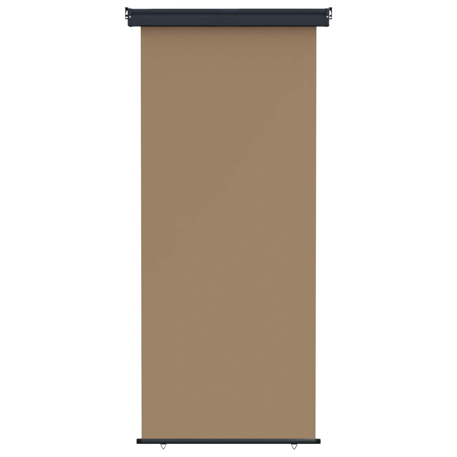 Zijscherm Balkon 100 x 250 cm 100% polyester ijzer staal Taupe is nu te koop bij PeponiXL, paradijselijk wonen!