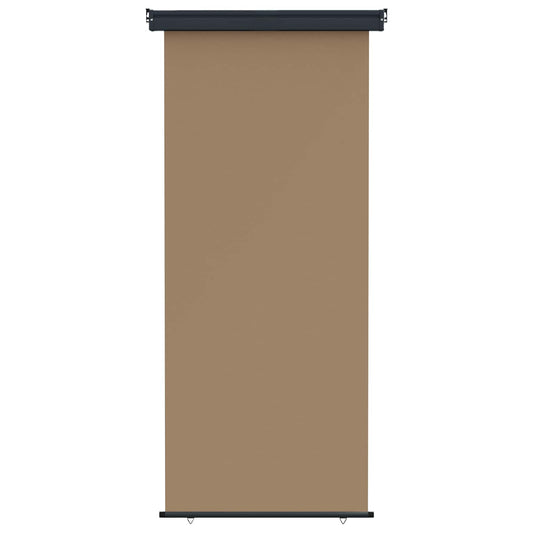 Zijscherm Balkon 100 x 250 cm 100% polyester ijzer staal Taupe is nu te koop bij PeponiXL, paradijselijk wonen!