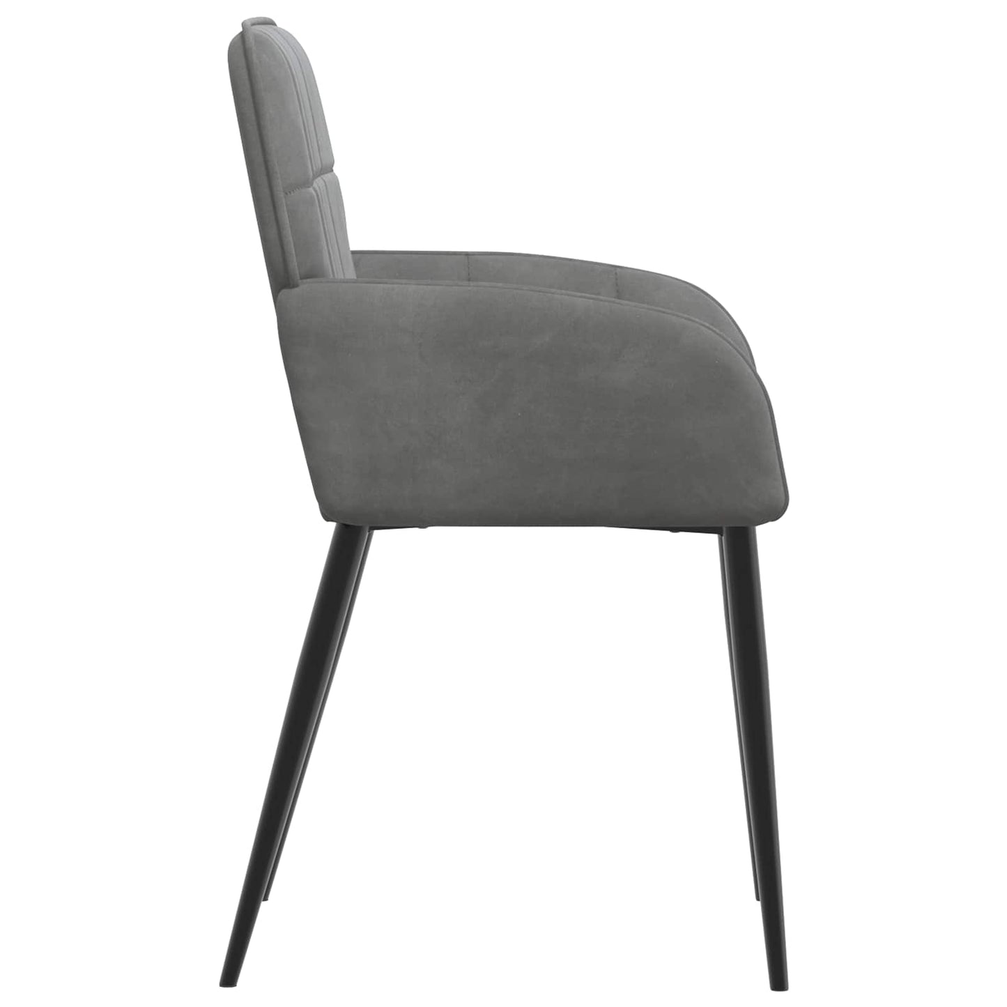 Eettafelstoelen 4 pcs fluweel Donkergrijs 57 x 50 x 85 cm is nu te koop bij PeponiXL, paradijselijk wonen!