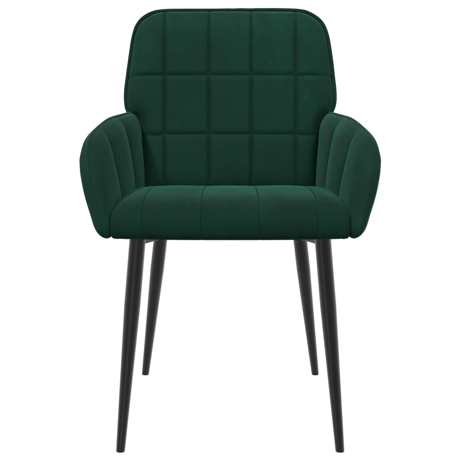 Eettafelstoelen 4 pcs fluweel Donkergroen 57 x 50 x 85 cm is nu te koop bij PeponiXL, paradijselijk wonen!