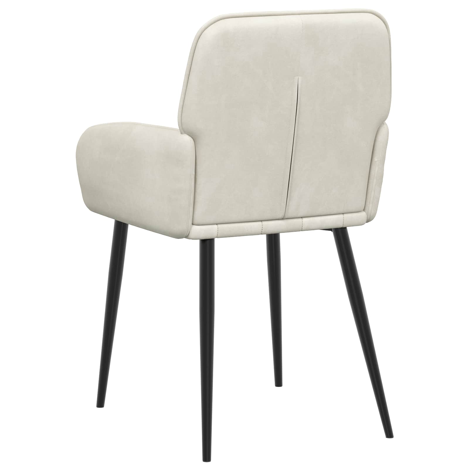 Eettafelstoelen 4 pcs fluweel Crèmekleurig 57 x 50 x 85 cm is nu te koop bij PeponiXL, paradijselijk wonen!