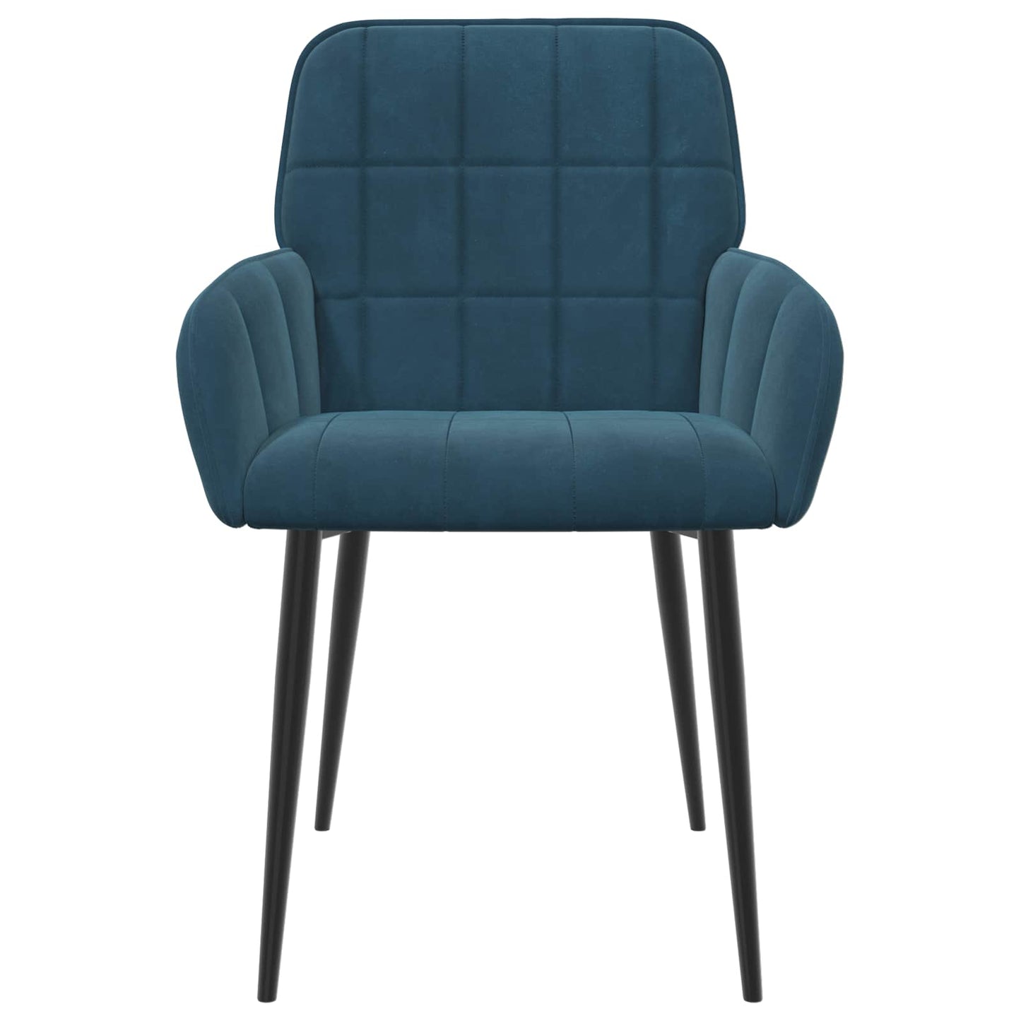Eettafelstoelen 4 pcs fluweel Blauw 57 x 50 x 85 cm is nu te koop bij PeponiXL, paradijselijk wonen!