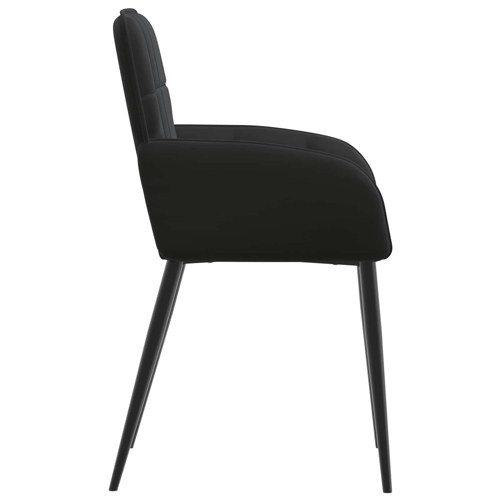 Eettafelstoelen 6 pcs fluweel Zwart 57 x 50 x 85 cm is nu te koop bij PeponiXL, paradijselijk wonen!