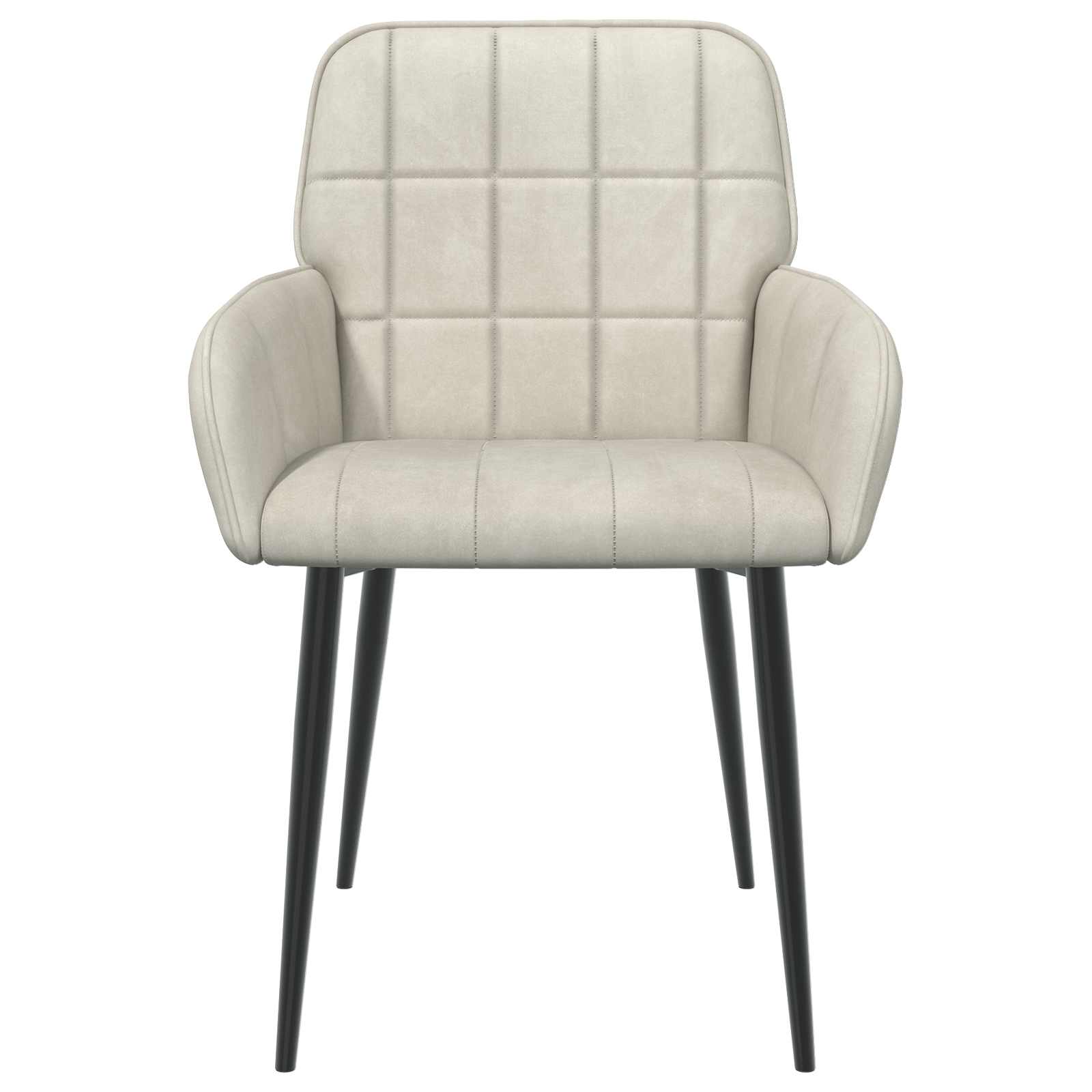Eettafelstoelen 6 pcs fluweel Crèmekleurig 57 x 50 x 85 cm is nu te koop bij PeponiXL, paradijselijk wonen!