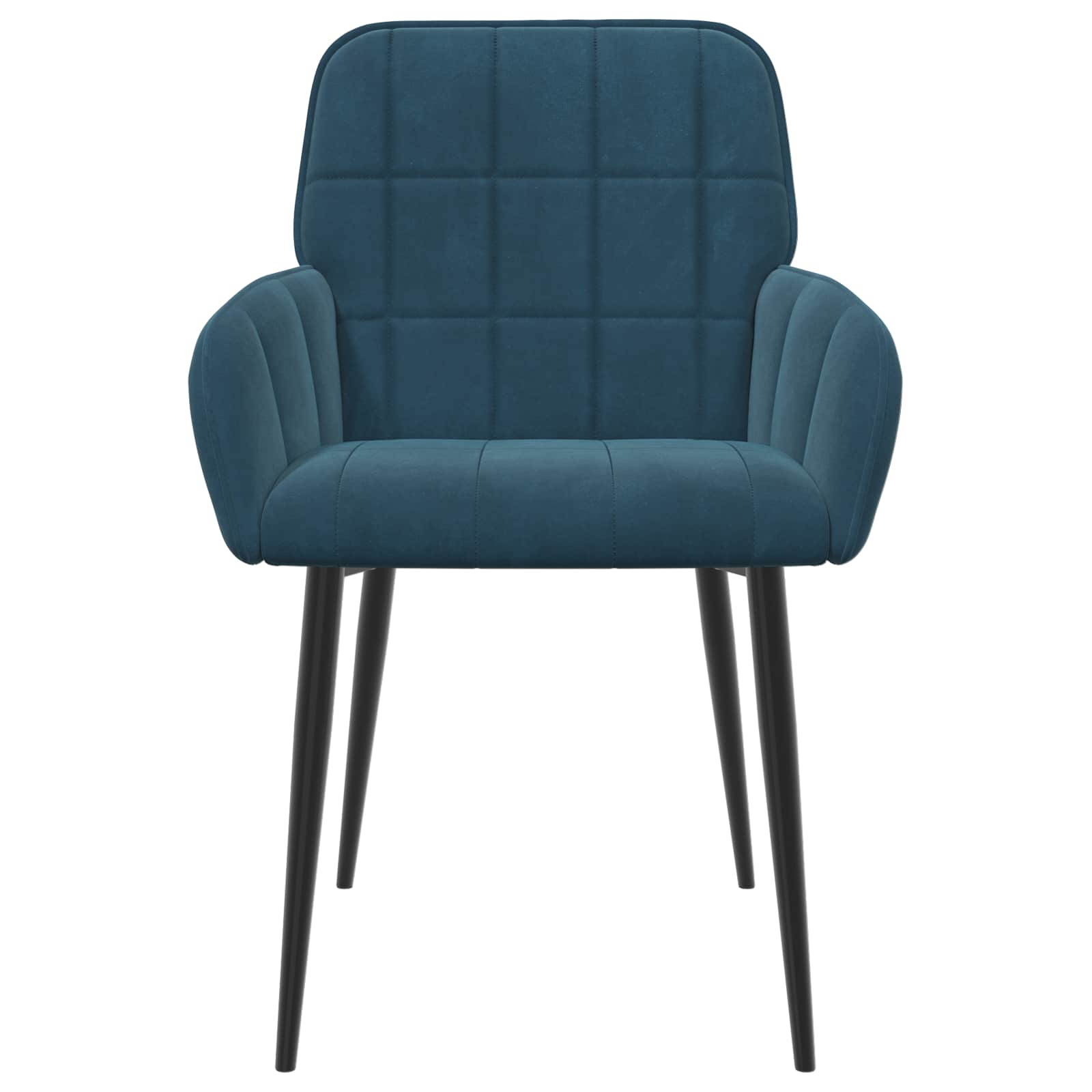 Eettafelstoelen 6 pcs fluweel Blauw 57 x 50 x 85 cm is nu te koop bij PeponiXL, paradijselijk wonen!