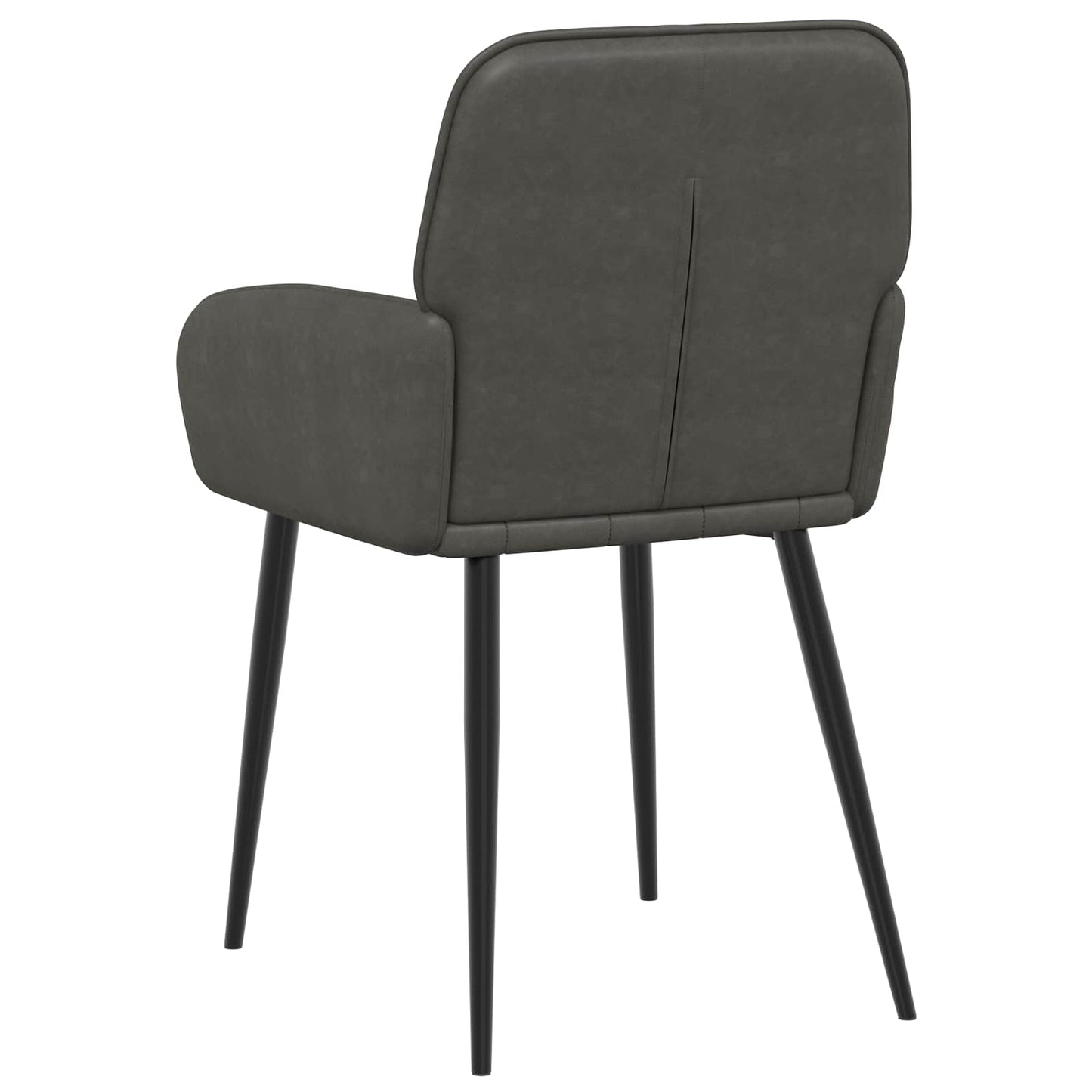 Eettafelstoelen 4 pcs Kunstleer Zwart 57 x 50 x 85 cm is nu te koop bij PeponiXL, paradijselijk wonen!