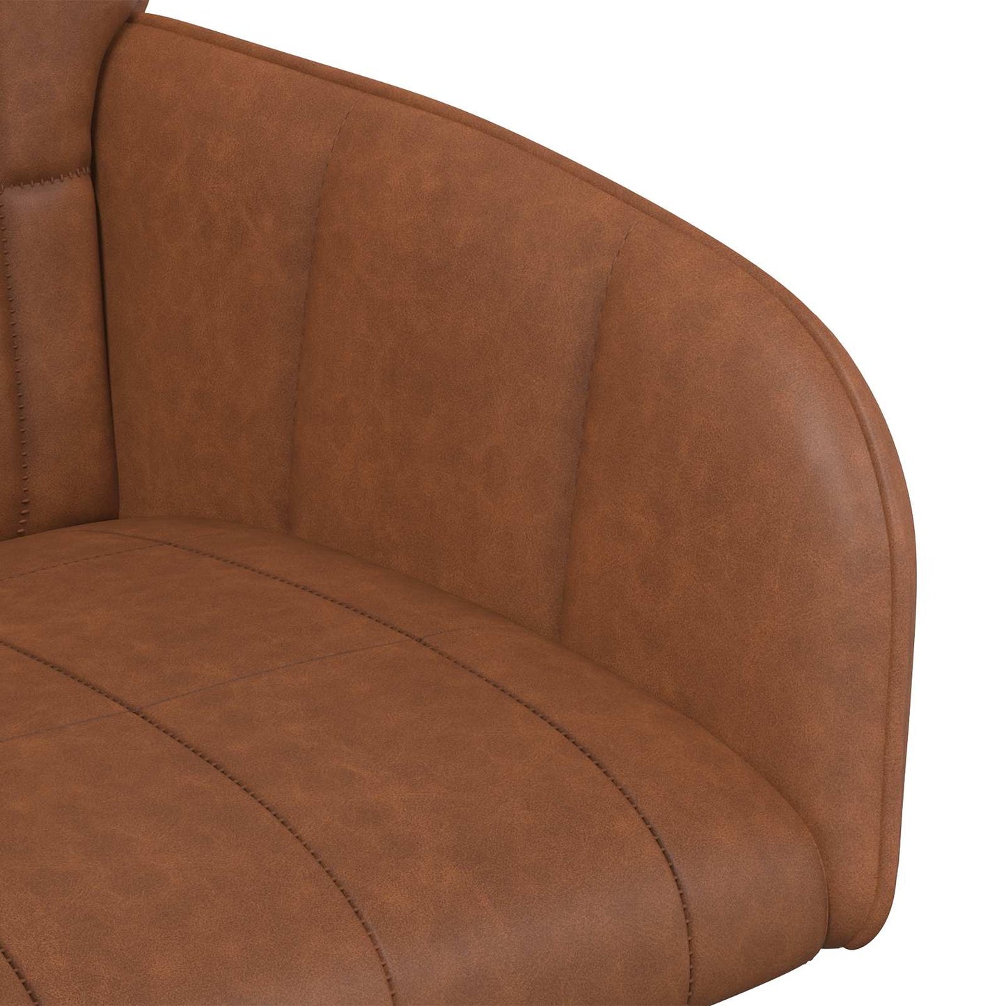 Eettafelstoelen 6 pcs Kunstleer Bruin 57 x 50 x 85 cm is nu te koop bij PeponiXL, paradijselijk wonen!