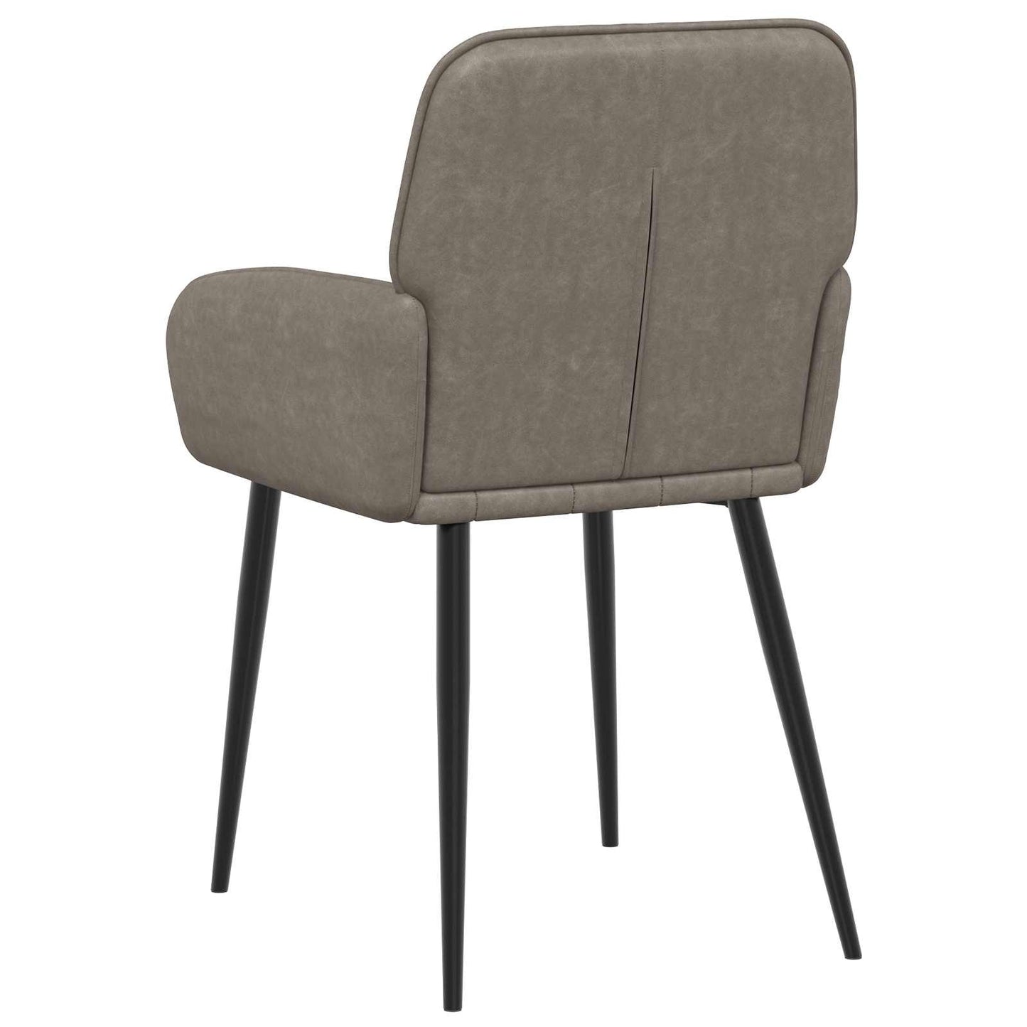 Eettafelstoelen 6 pcs Kunstleer Grijs 57 x 50 x 85 cm is nu te koop bij PeponiXL, paradijselijk wonen!