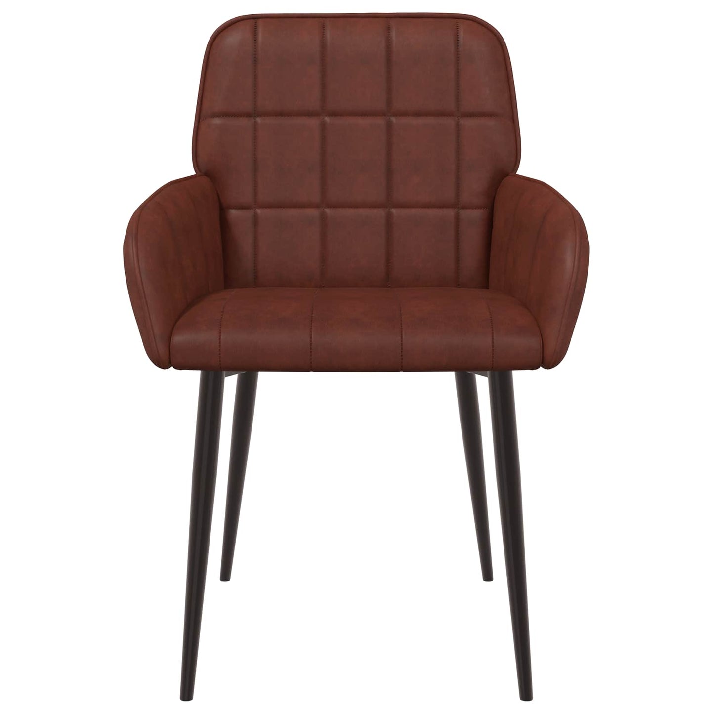 Eettafelstoelen 6 pcs Kunstleer Glanzend Bruin 57 x 50 x 85 cm is nu te koop bij PeponiXL, paradijselijk wonen!