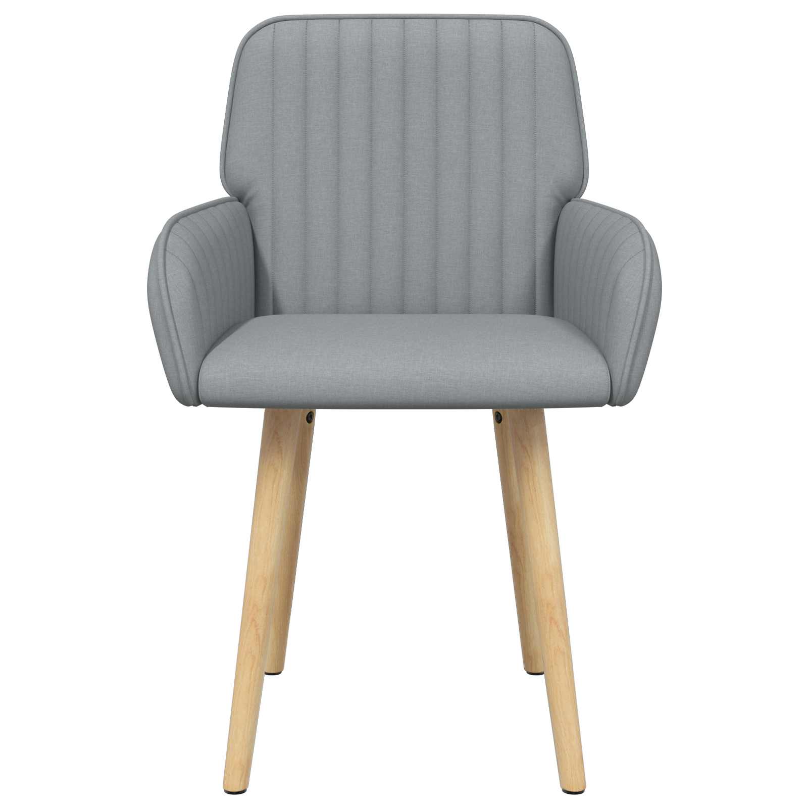 Eettafelstoelen 4 pcs Stof Lichtgrijs 56,5 x 50 x 87,5 cm is nu te koop bij PeponiXL, paradijselijk wonen!