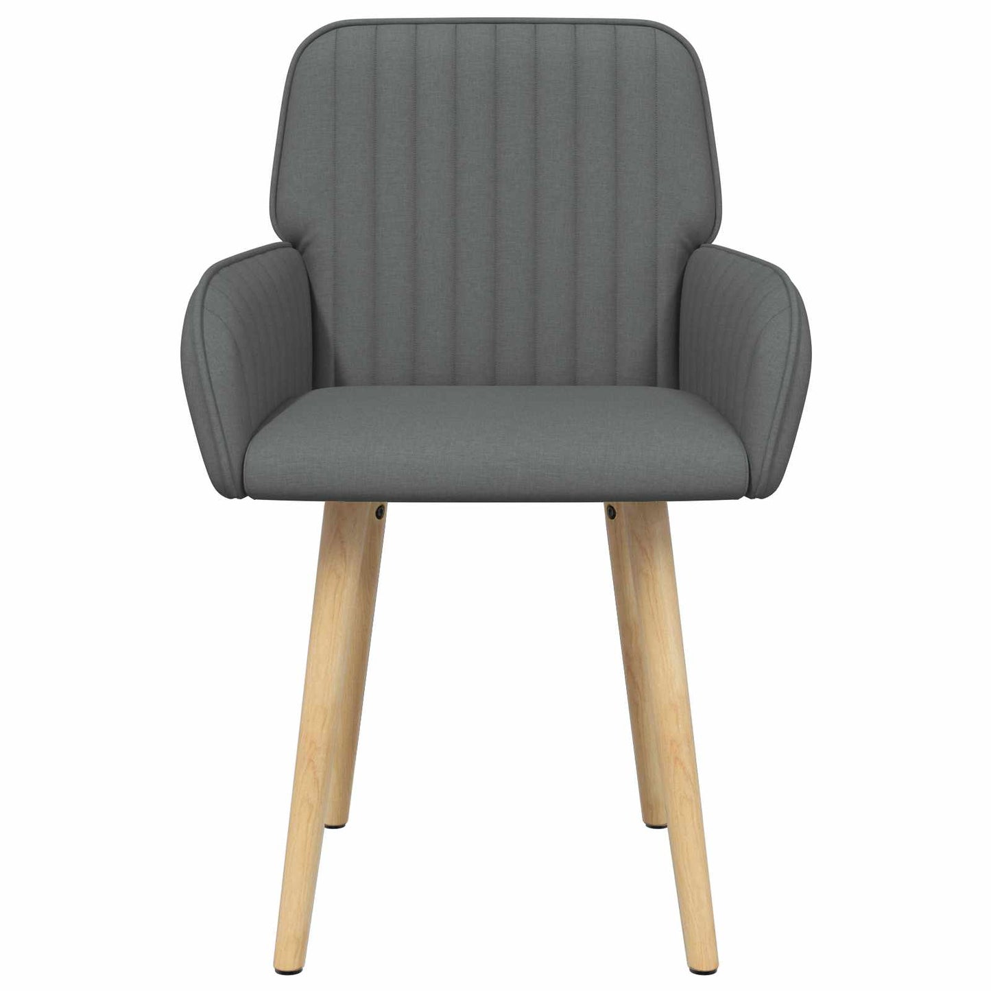 Eettafelstoelen 4 pcs Stof Donkergrijs 56,5 x 50 x 87,5 cm is nu te koop bij PeponiXL, paradijselijk wonen!