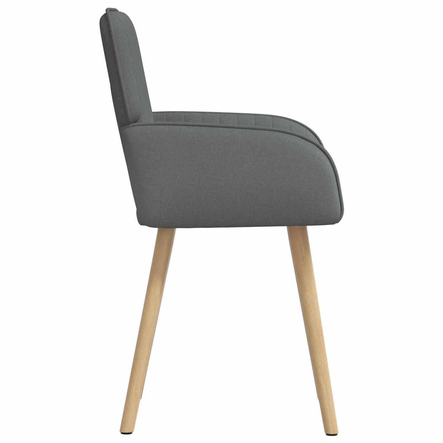 Eettafelstoelen 4 pcs Stof Donkergrijs 56,5 x 50 x 87,5 cm is nu te koop bij PeponiXL, paradijselijk wonen!