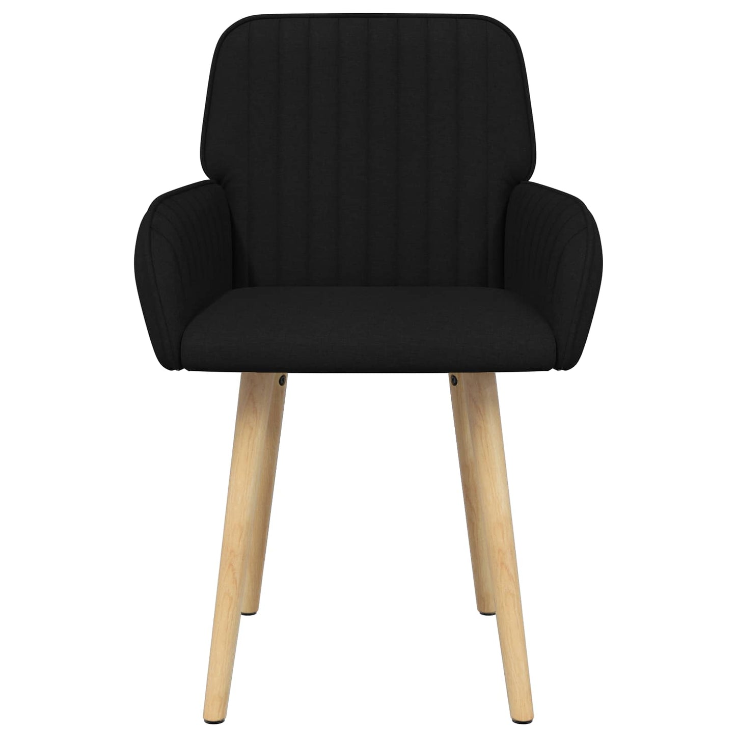 Eettafelstoelen 4 pcs Stof Zwart 56,5 x 50 x 87,5 cm is nu te koop bij PeponiXL, paradijselijk wonen!
