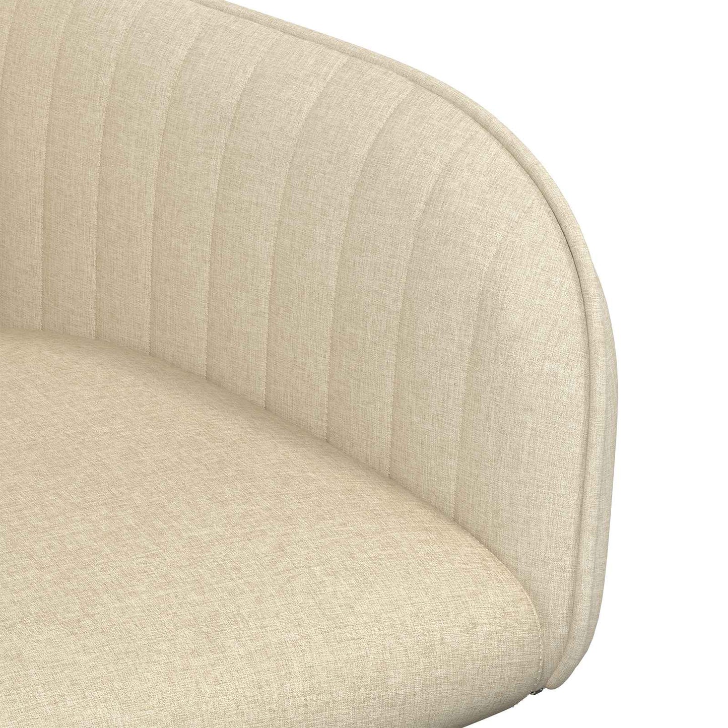 Eettafelstoelen 4 pcs Stof Crèmekleurig 56,5 x 50 x 87,5 cm is nu te koop bij PeponiXL, paradijselijk wonen!