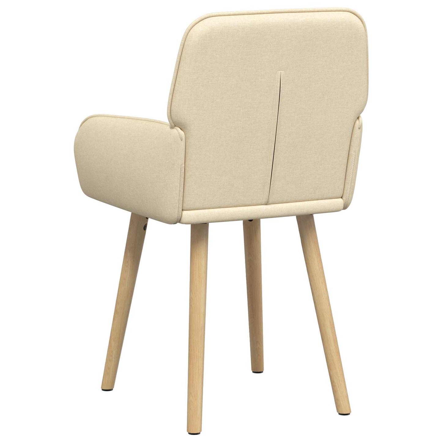 Eettafelstoelen 4 pcs Stof Crèmekleurig 56,5 x 50 x 87,5 cm is nu te koop bij PeponiXL, paradijselijk wonen!