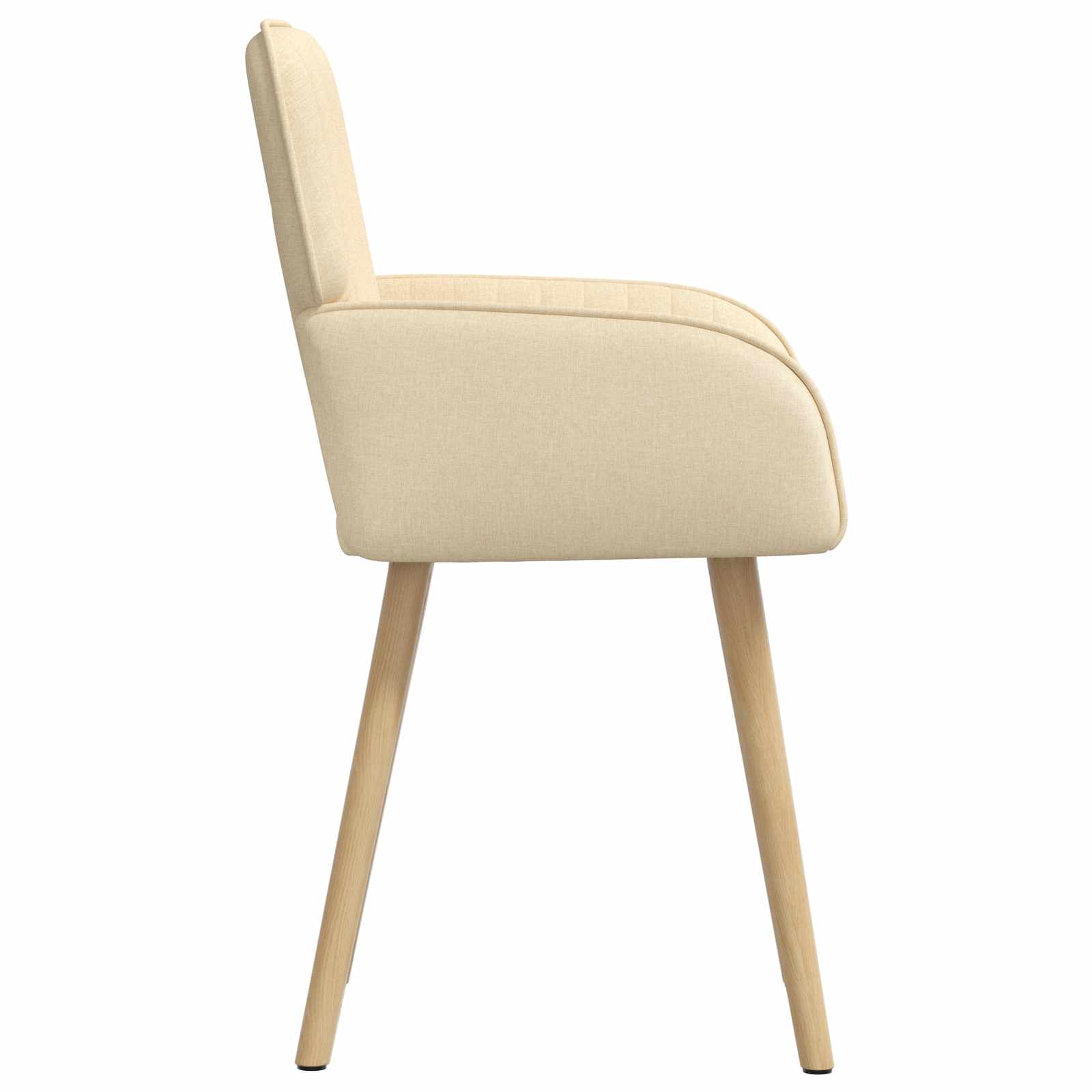 Eettafelstoelen 4 pcs Stof Crèmekleurig 56,5 x 50 x 87,5 cm is nu te koop bij PeponiXL, paradijselijk wonen!
