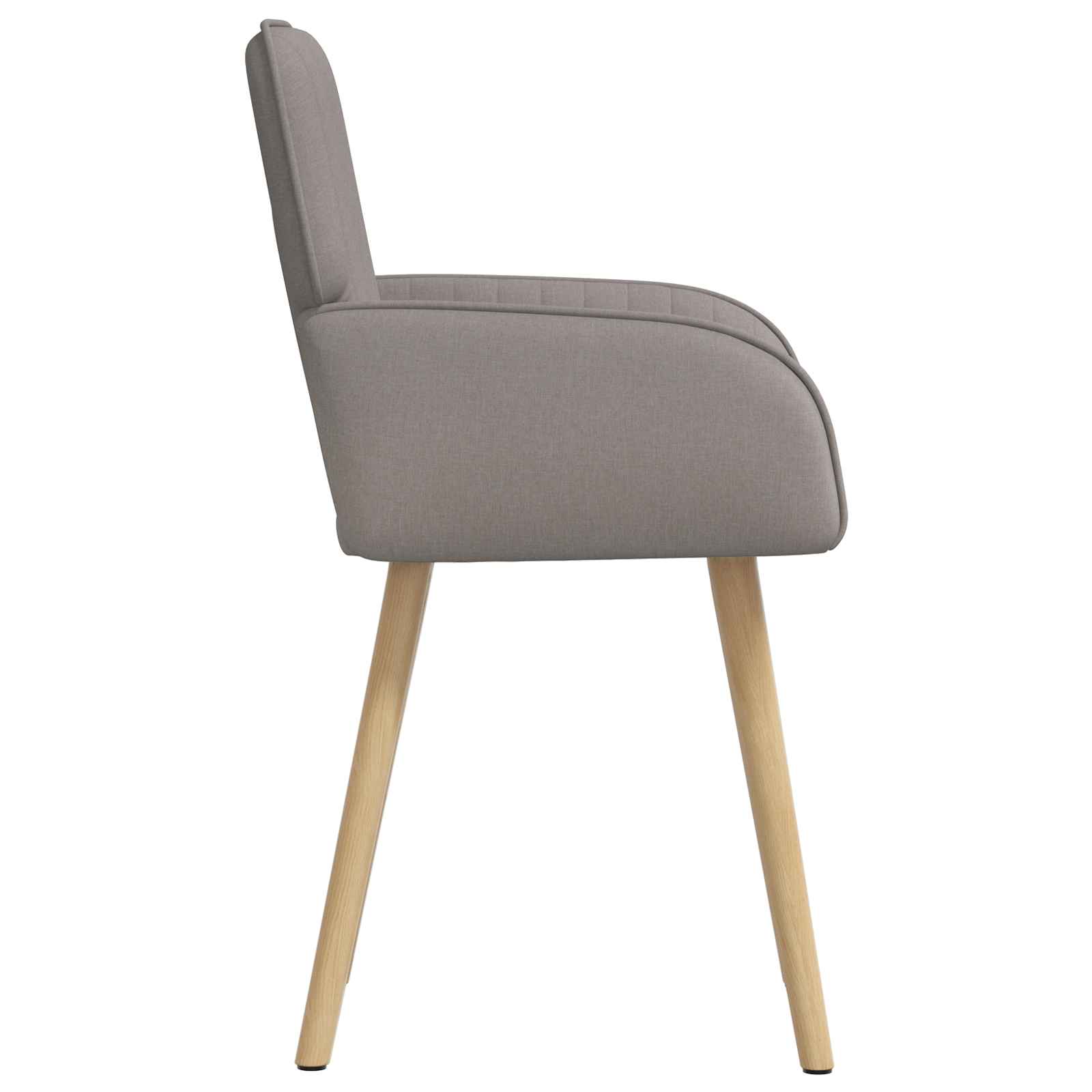 Eettafelstoelen 6 pcs Stof Taupe 56,5 x 50 x 87,5 cm is nu te koop bij PeponiXL, paradijselijk wonen!